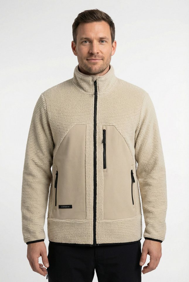 Icepeak Fleecejacke ANAHEIM mit Stehkragen, schnell trocknendes Obermaterial aus Polyester