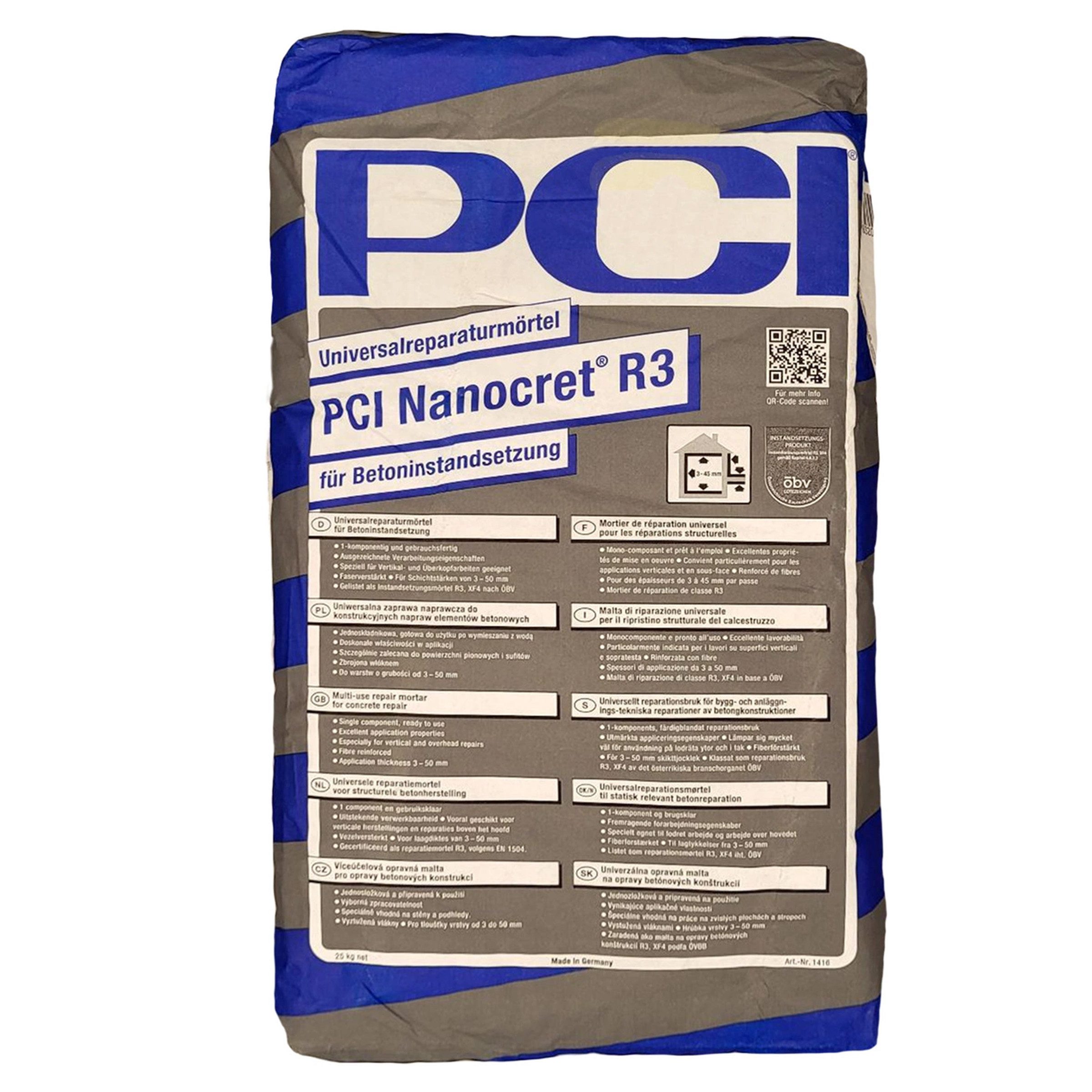 PCI Mörtel PCI Nanocret R2 / R3 Betonreparatur Instandsetzungsmörtel Mörtel