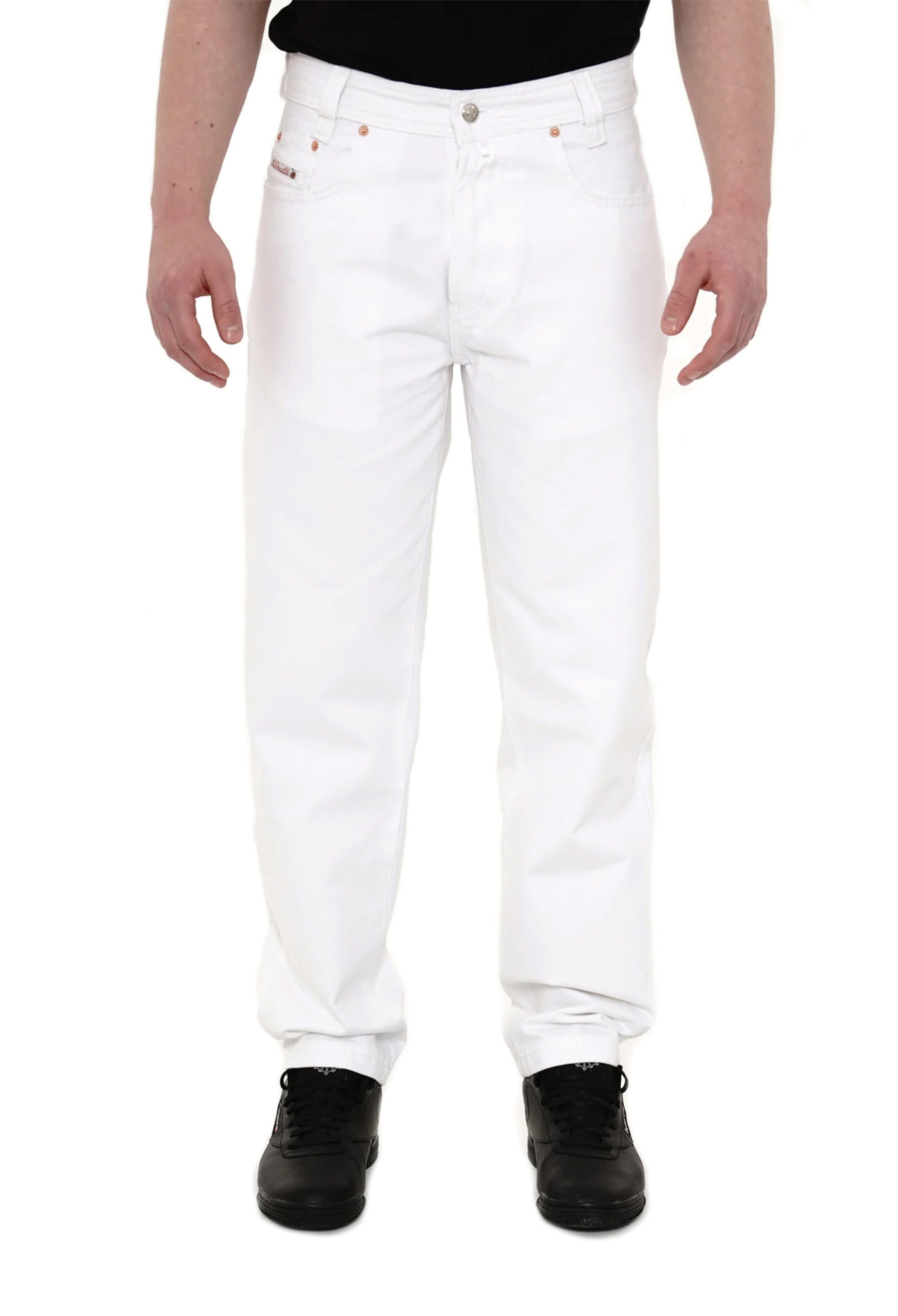 PICALDI Jeans Tapered-fit-Jeans Zicco 472 Gabardine Loose Fit, Relaxed Fit, Sommerhose, Freizeithose White