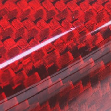 T-Carbon Schlüsseltasche Auto Schlüssel Carbon-Optik Schutz Hülle Rot, für Mercedes Benz W213 S213 C238 A238 W238 W222 KEYLESS SMARTKEY