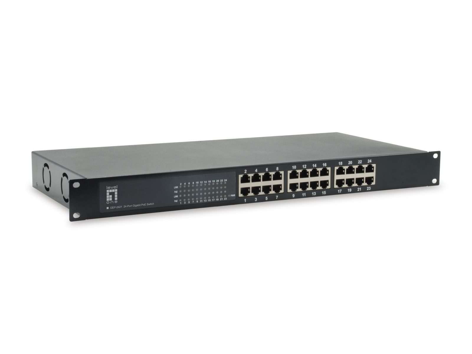Levelone GEP-2421W500 - Switch - 24 x 10/100/1000 (PoE) Netzwerk-Switch