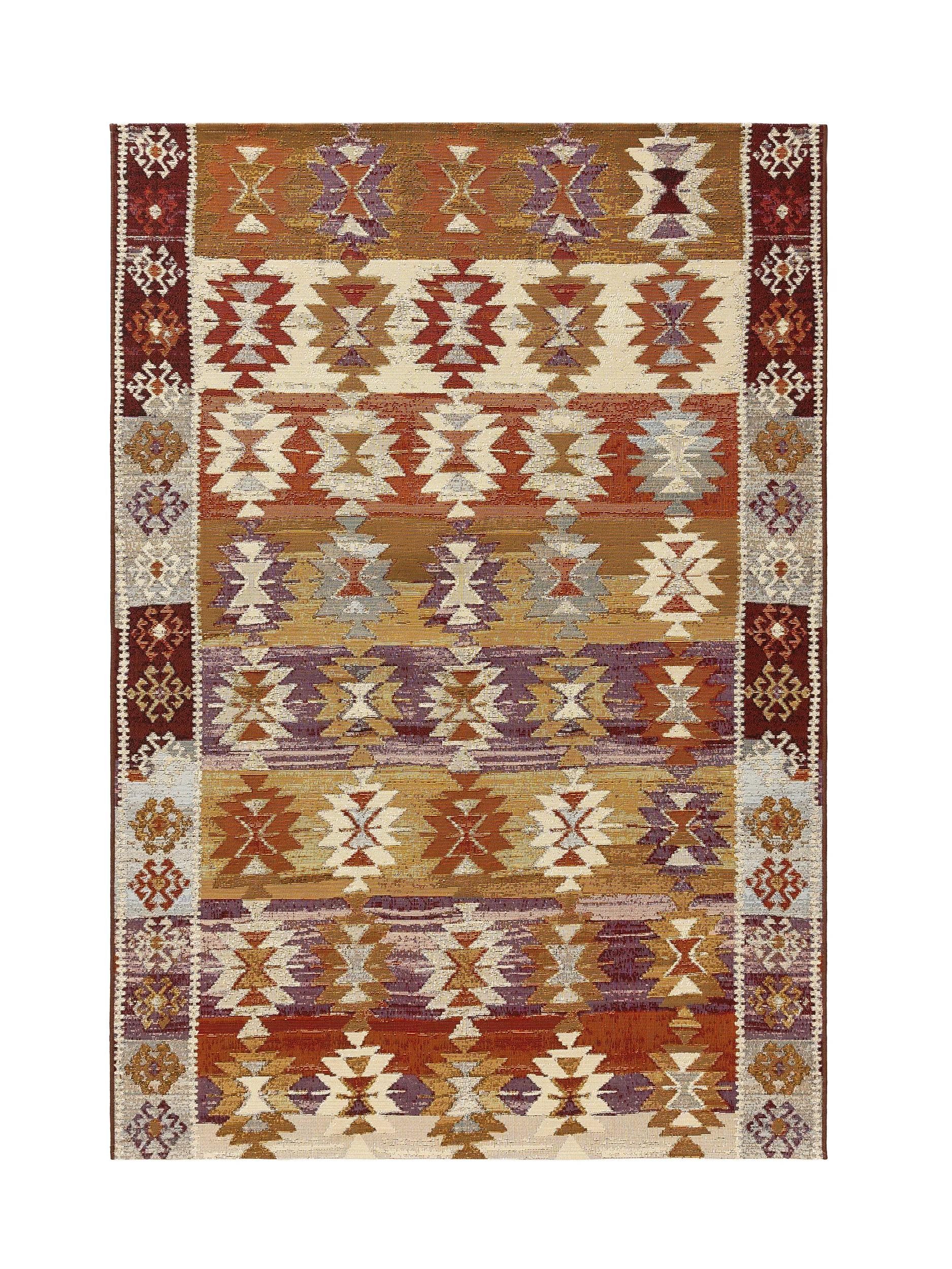 benuta Outdoorteppich Ria, rechteckig, Höhe: 5 mm, Kunstfaser, Berber, Ethno-Style, Wohnzimmer