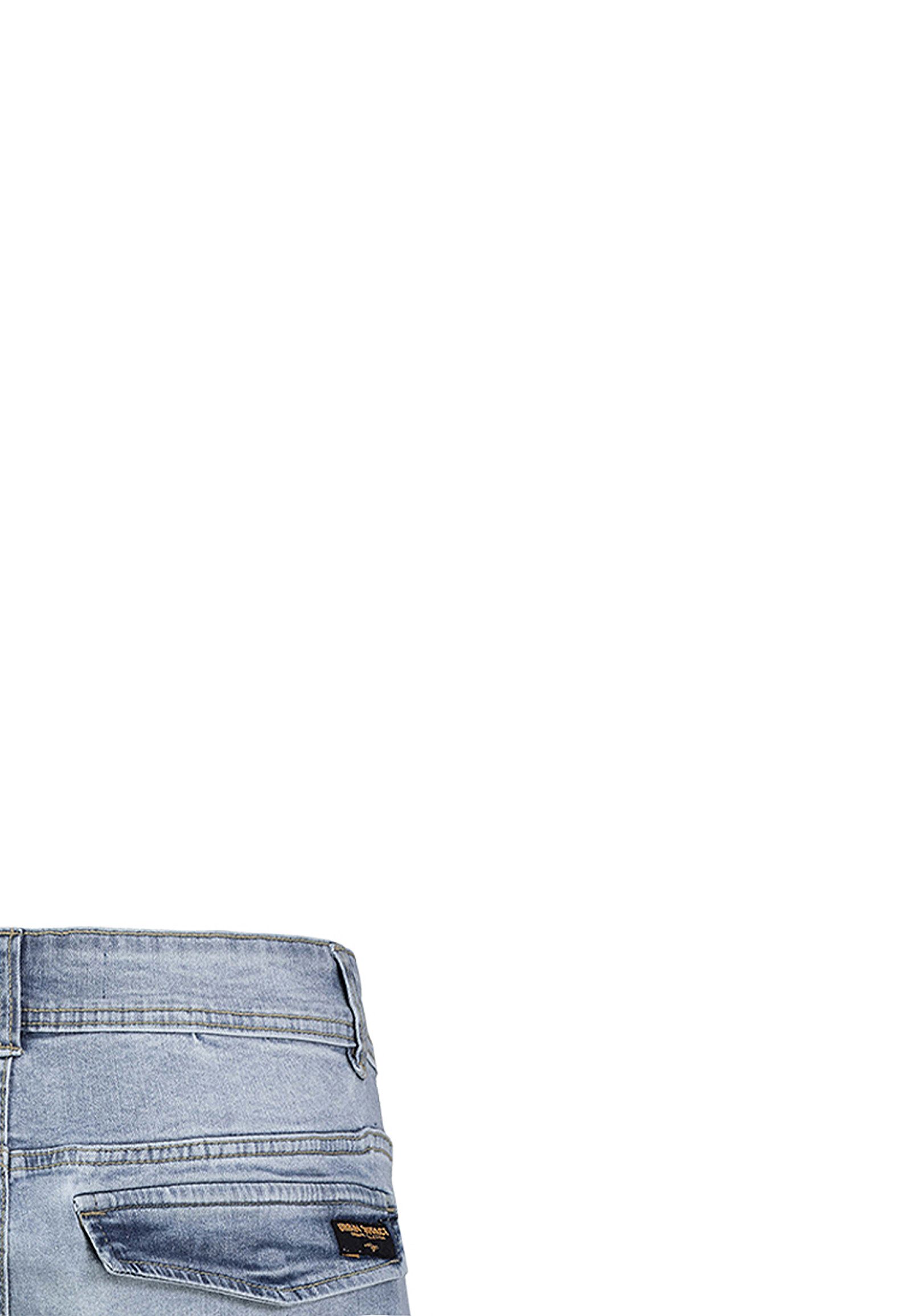 Urban Surface Jeansshorts Cargo mit Gürtel und Design Taschen Denim Bermuda Shorts