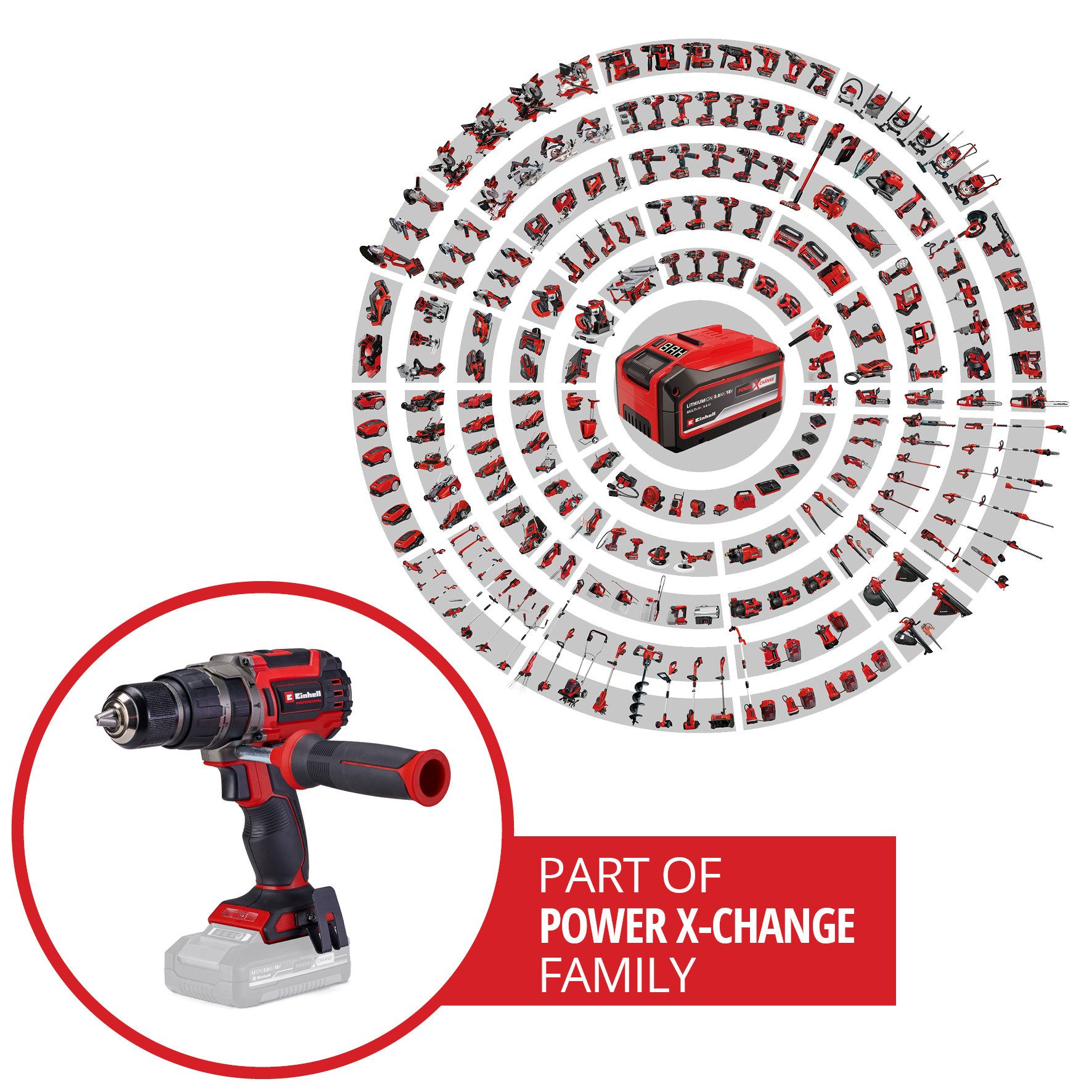 Einhell Akku-Schlagbohrschrauber PROFESSIONAL TP-CD 18/70 BL (1x4,0 Ah PLUS), Inkl. Akku, Ladegerät und Koffer