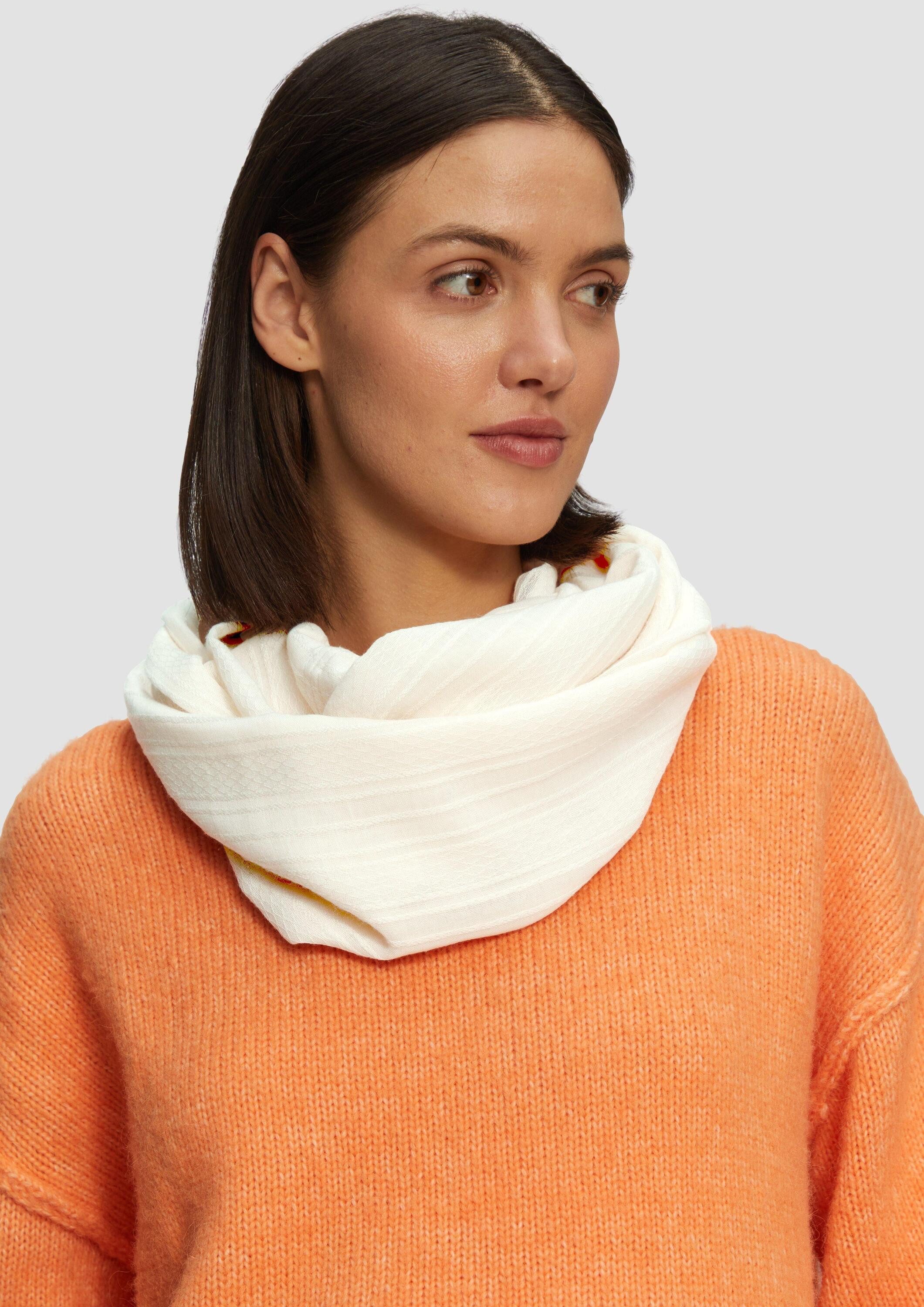 s.Oliver Loop Snood, Loop-Schal aus Webware günstig online kaufen