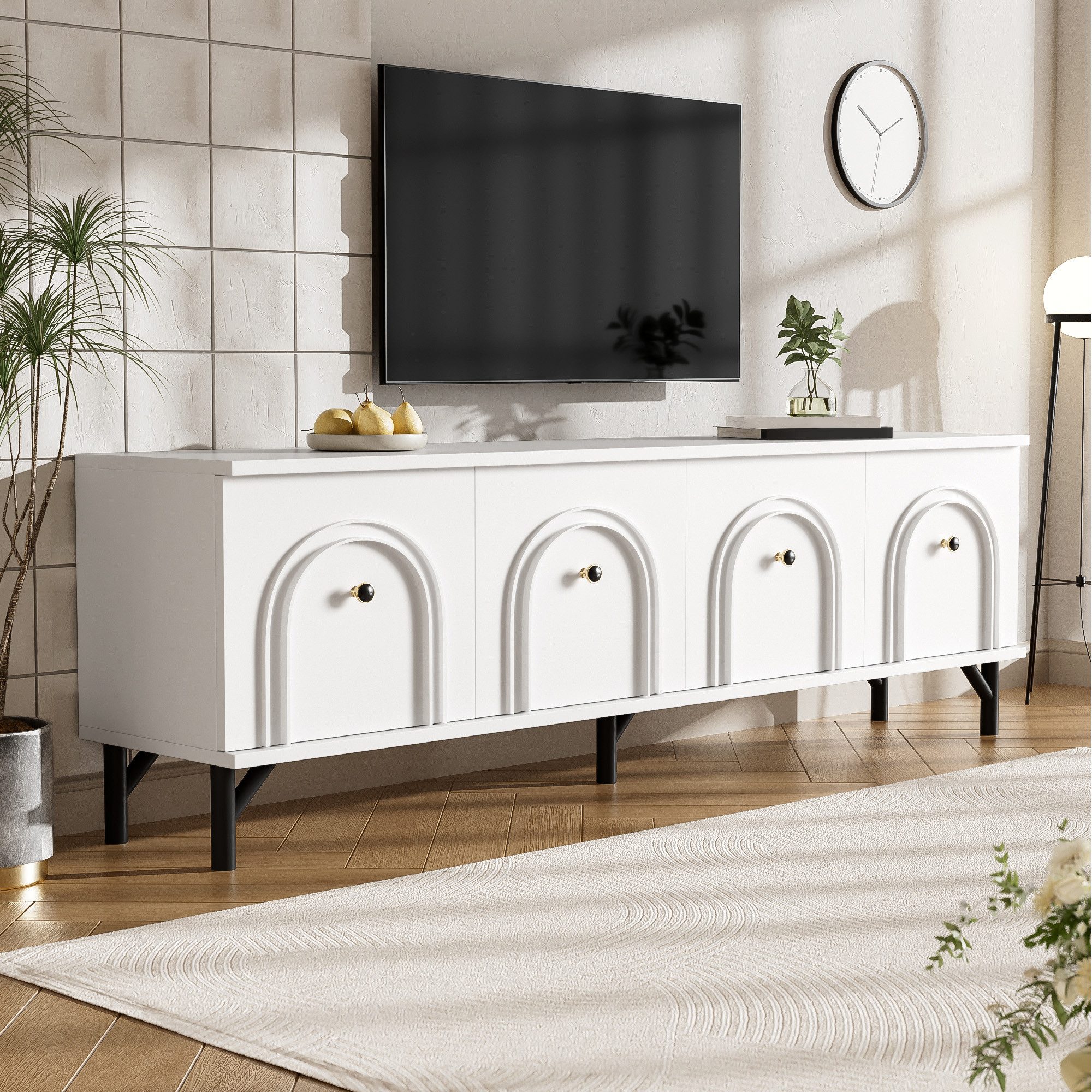 MODFU Lowboard Wohnzimmermöbel, TV-Panel (Fernsehtisch,TV-Ständer, Wohnzimm günstig online kaufen