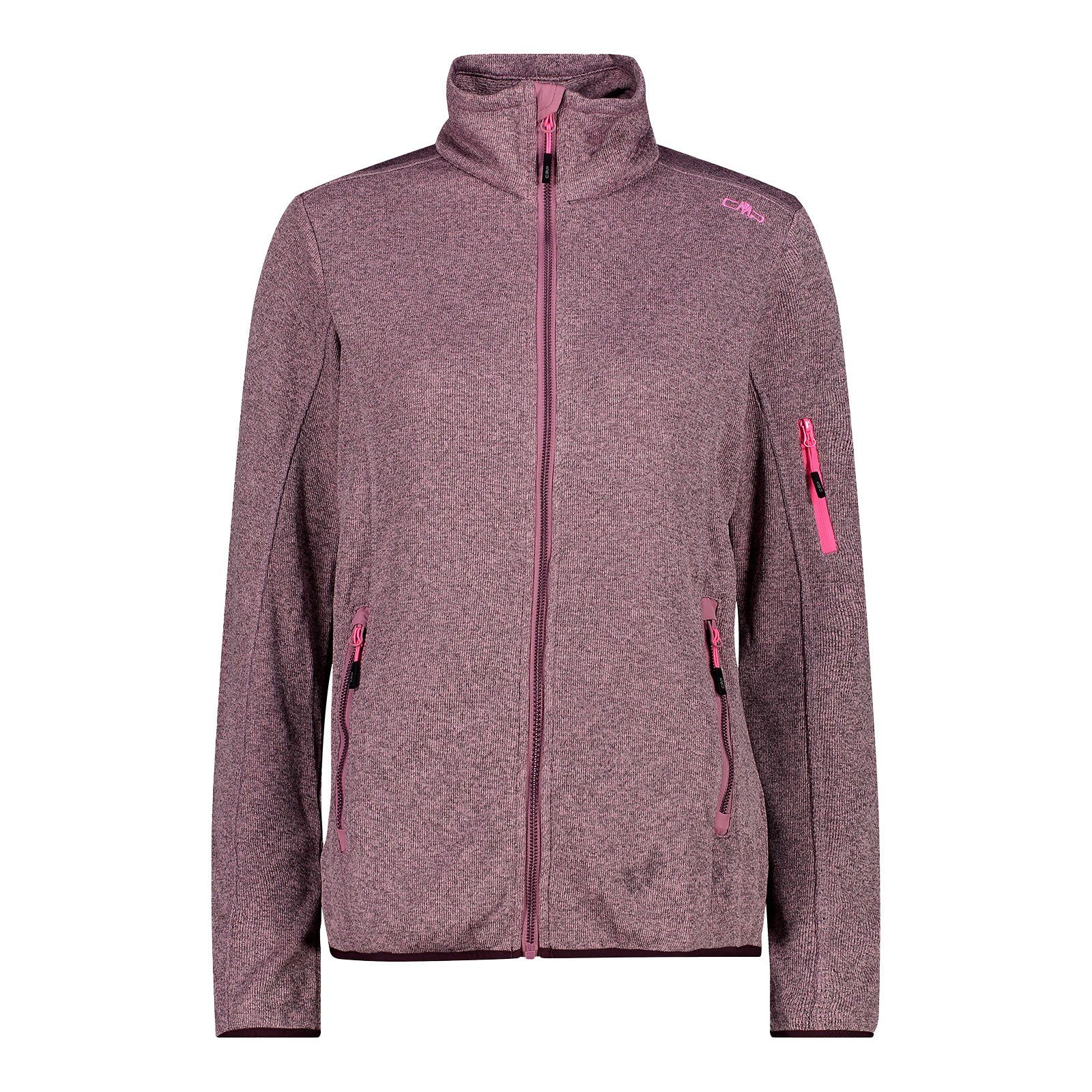 CMP Fleecejacke Woman Jacket aus besonders Knit Tech™ Material 50CN fard / lighter