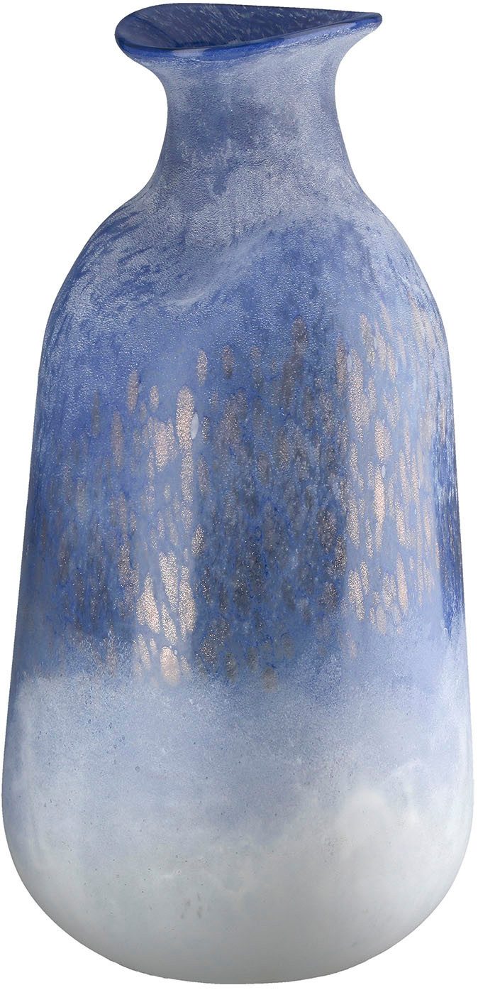 GILDE Tischvase Vase Azur blau H. 37 cm (1 St)