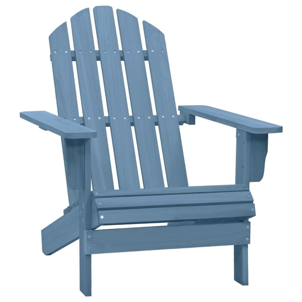vidaXL Gartenstuhl Adirondack-Gartenstuhl Massivholz Tanne Blau (1 St)