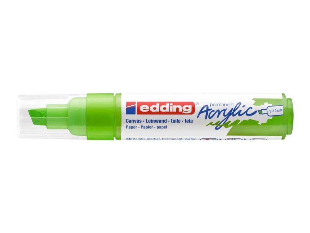 'Acrylic edding Acrylmarker gelbgrün Keilspitze edding Permanentmarker 5000'