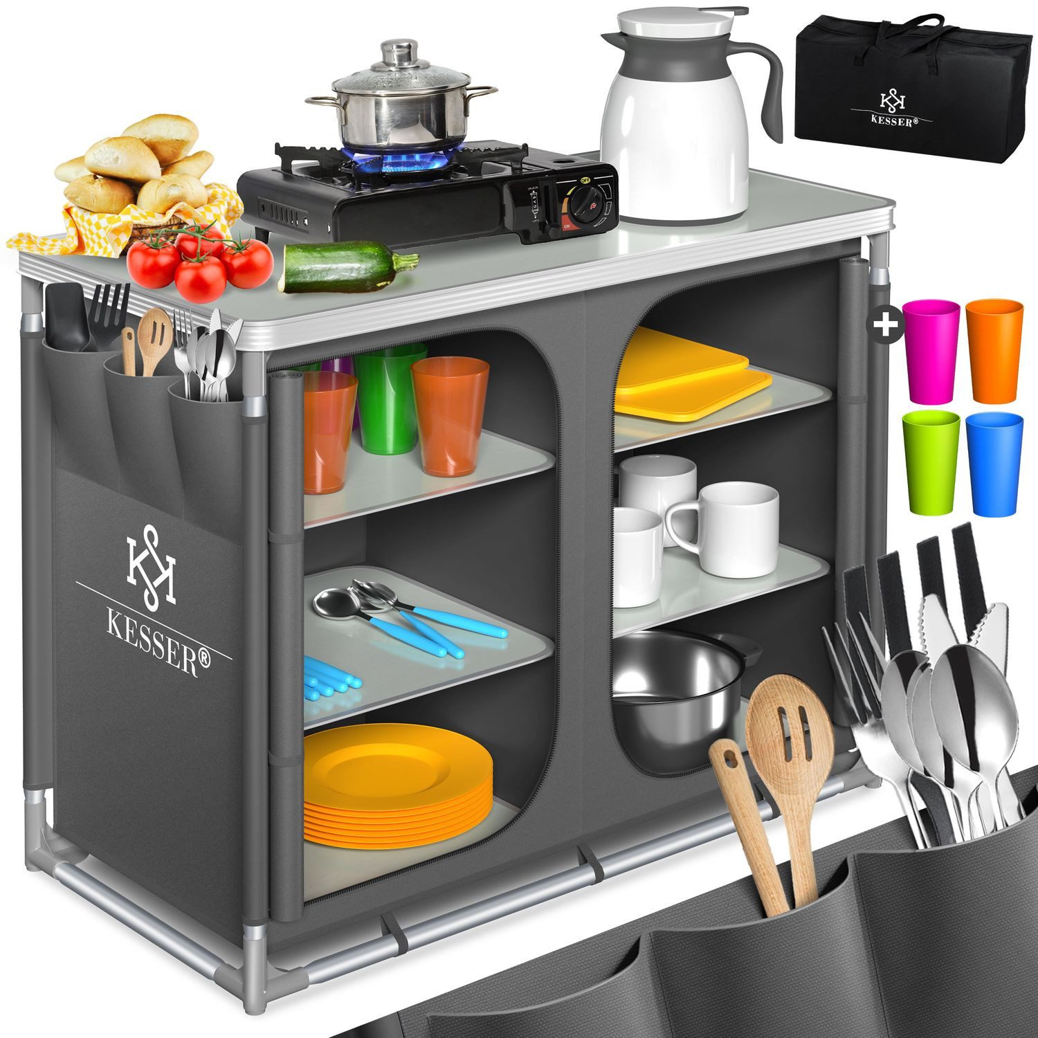 KESSER Campingschrank Campingschrank, Campingküche mit Aluminiumgestell günstig online kaufen