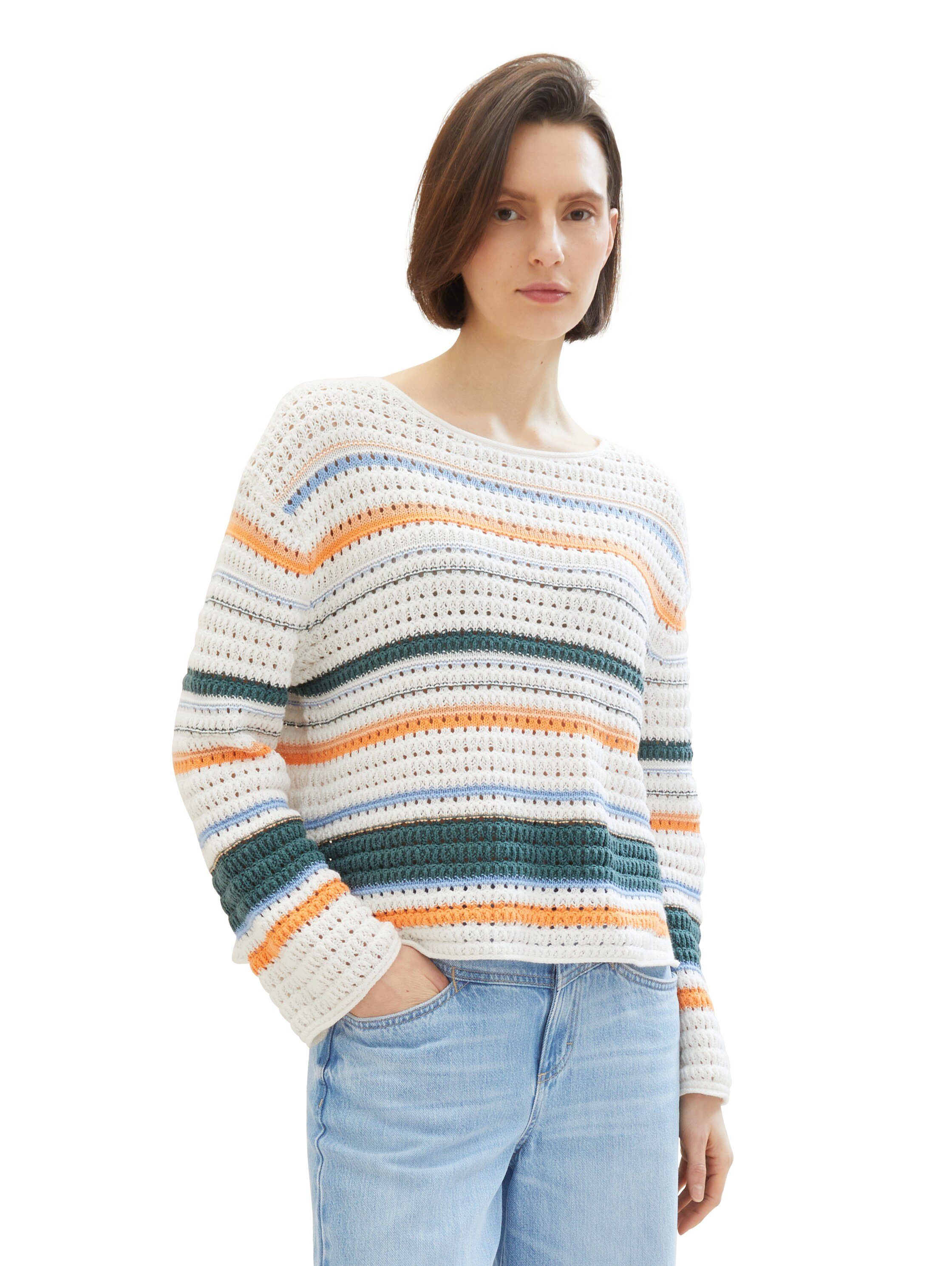 TOM TAILOR Strickpullover mit U-Boot-Ausschnitt