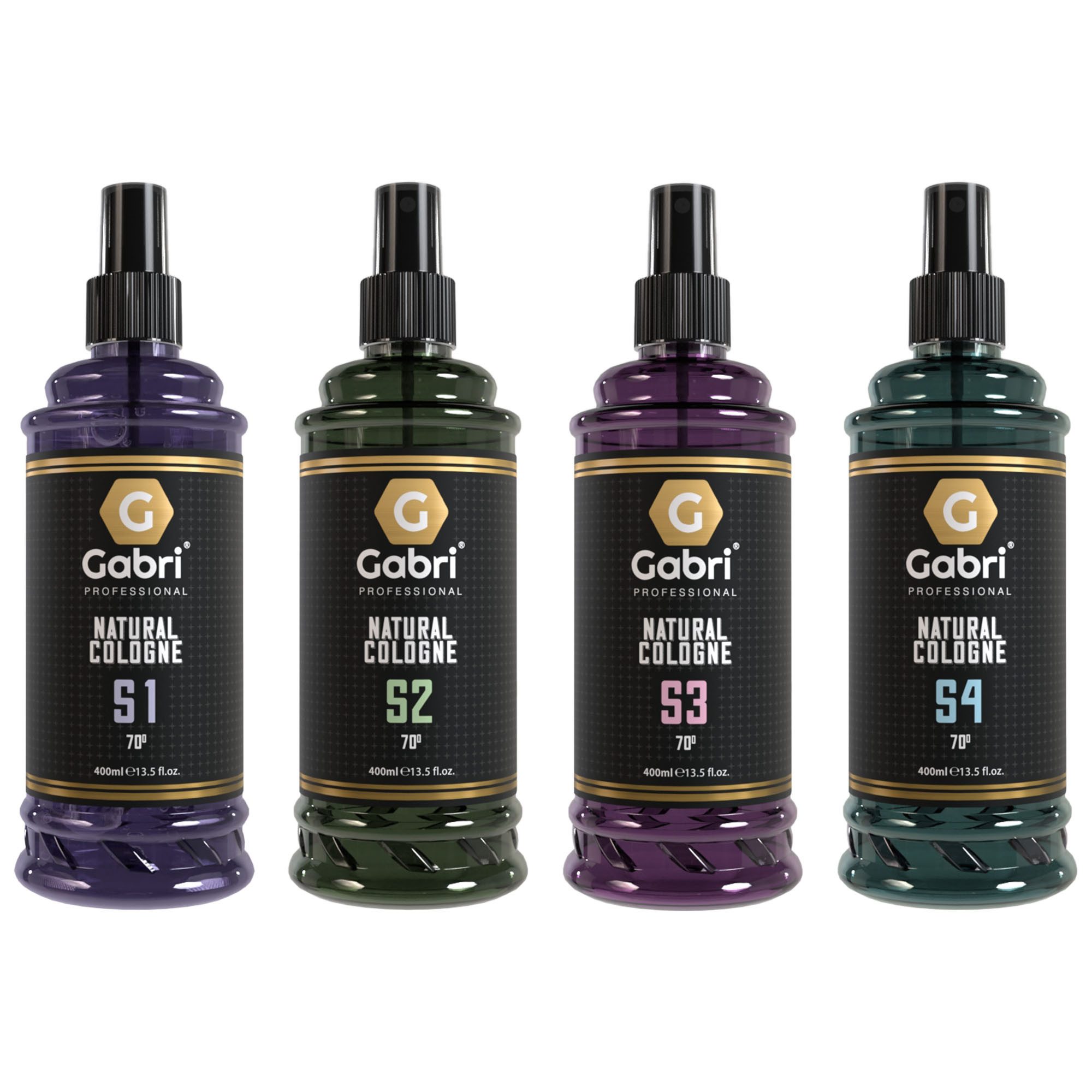 Gabri Professional After Shave Lotion Gabri Professional 4 x Natural Cologne Collection-Set je 400 ml Spar-Set, 4-tlg., 4 x 400 ml