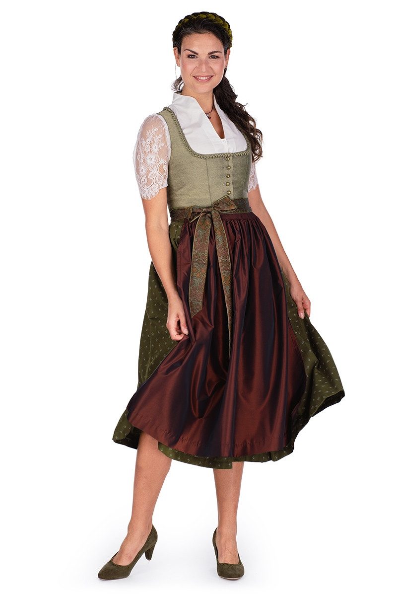 Hammerschmid Dirndl Dirndl lang 2tlg. - PILLERSEE - helloliv/oliv/rost