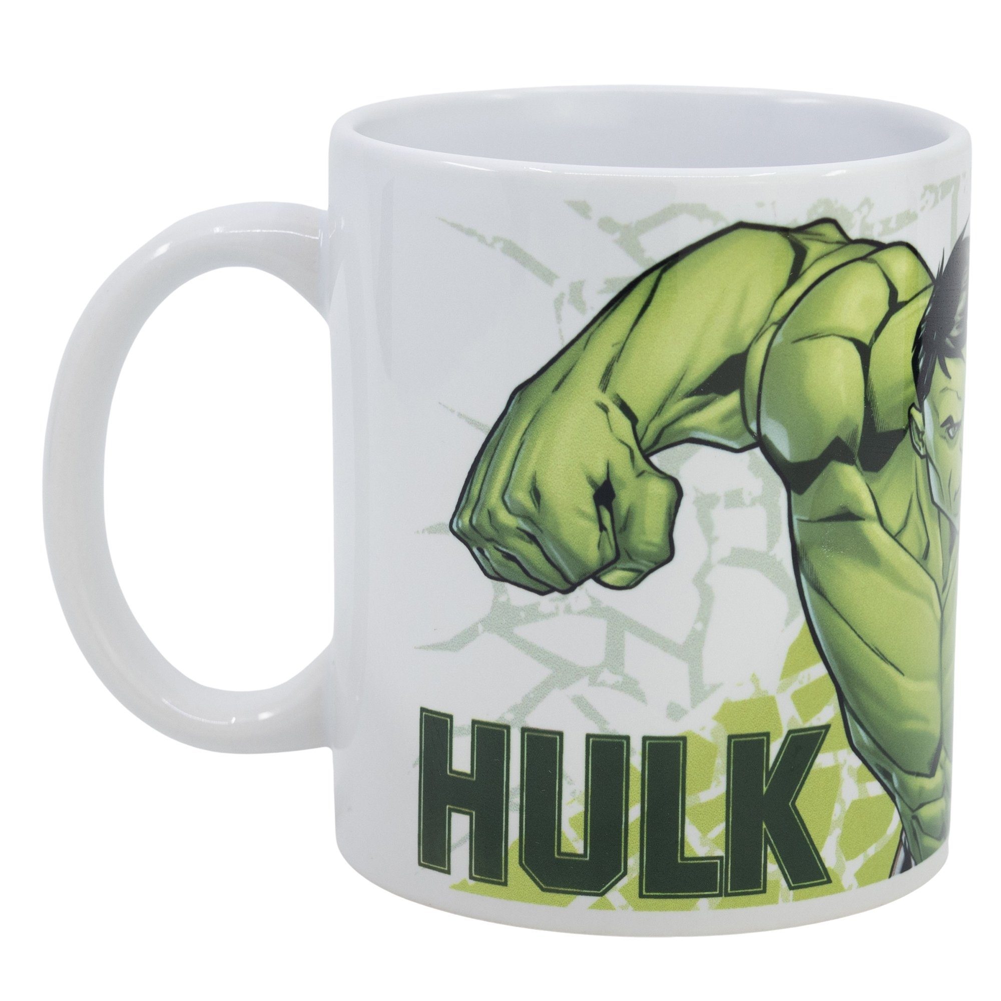 MARVEL Tasse Marvel Avengers HULK Kaffeetasse Teetasse Geschenkidee 330 ml, Keramik