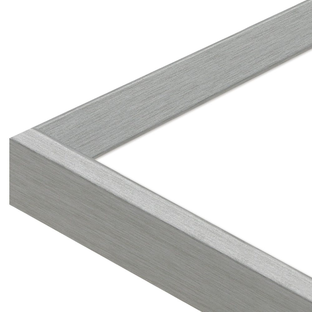 WANDStyle Bilderrahmen H790, Silber, aus Massivholz im Vintage Stil