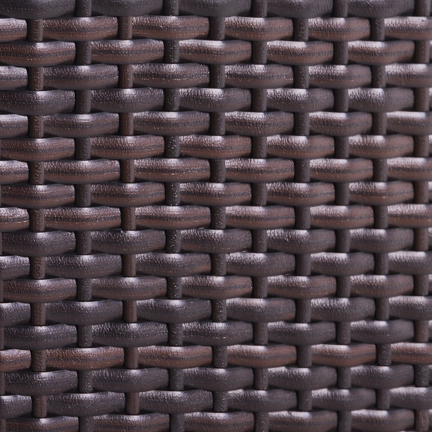 Gartenlounge-Set, (5-tlg., Gartenmöbel Set für 4 Personen), Polyrattan Sitzgruppe mit Garten-Sofa, Garten-Tisch und Hocker
