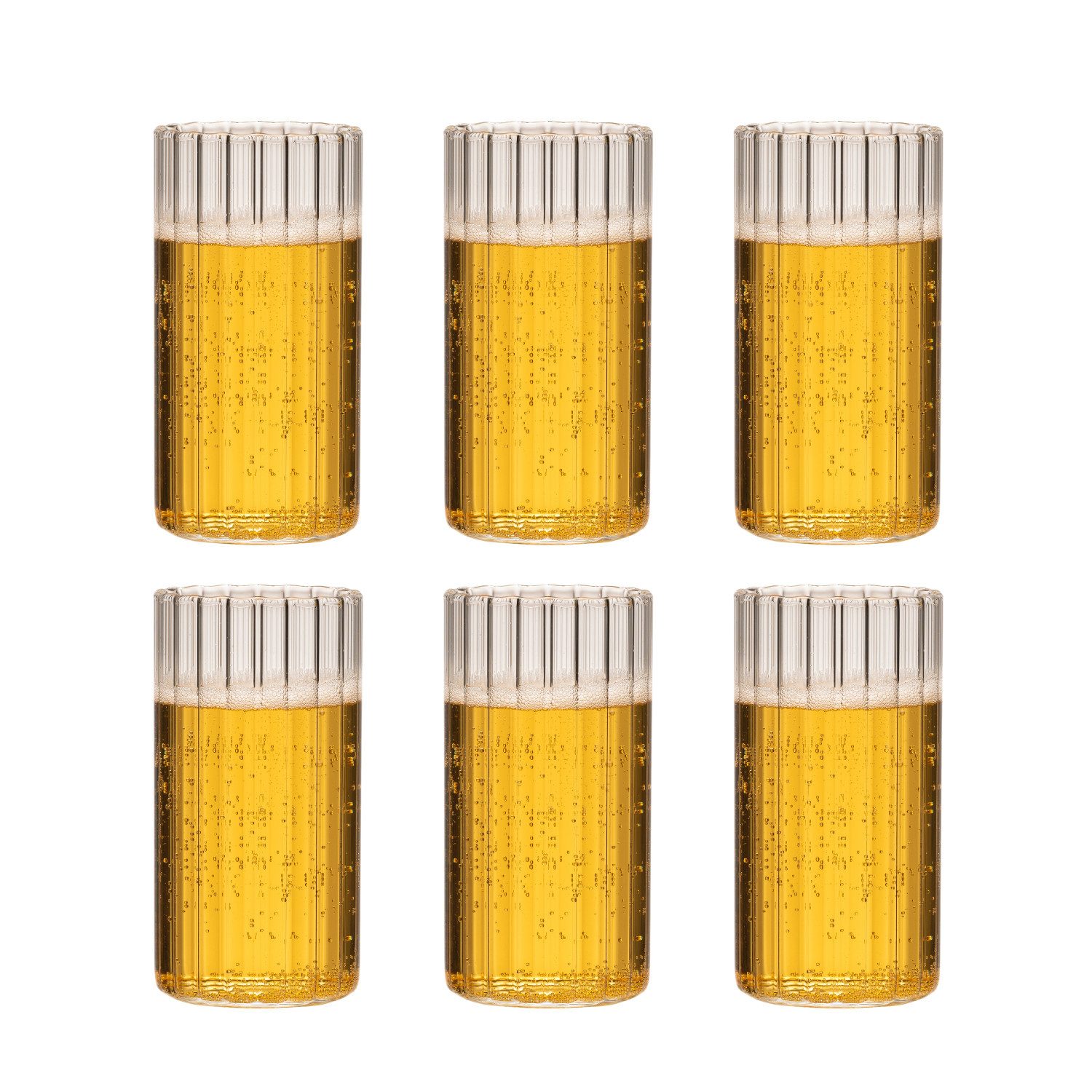 Glas Stripe Riffel Glas