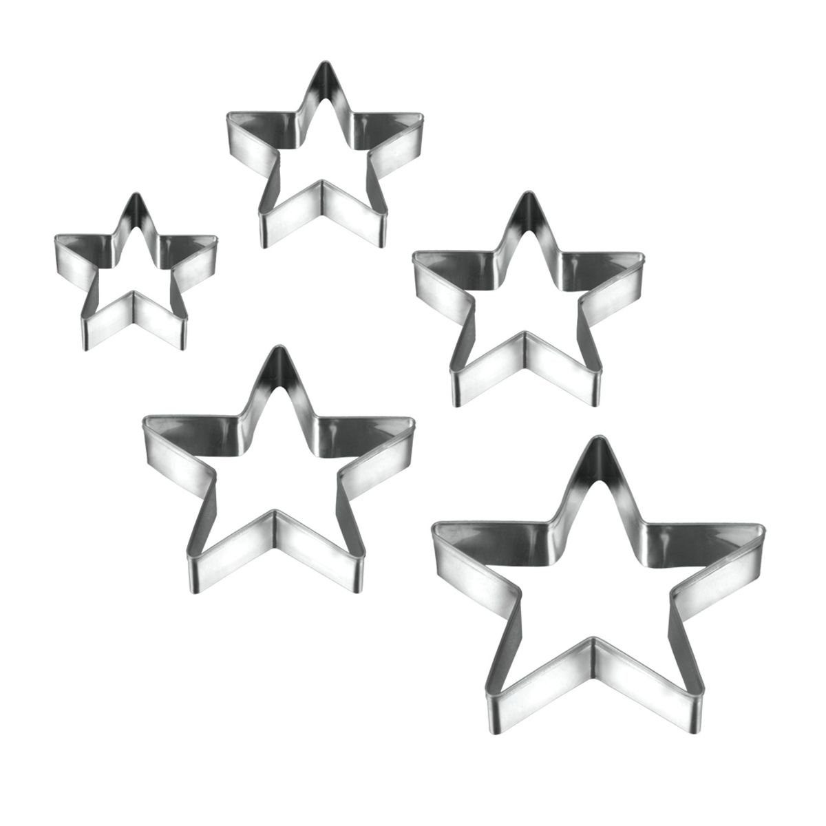 Gravidus Ausstechform »Edelstahl 5er Set Ausstecher Sterne Ausstechform  Keksausstecher Plätzchenform«, Edelstahl, (5-St) online kaufen | OTTO