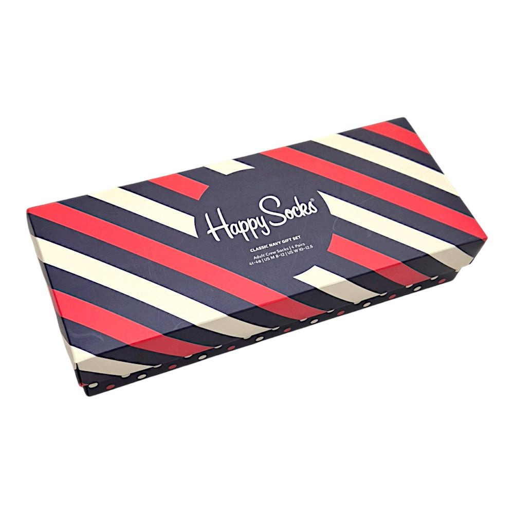 Happy Socks Socken Happy Socks Socken Geschenkset 4er Set Gr. 41-46 Navy