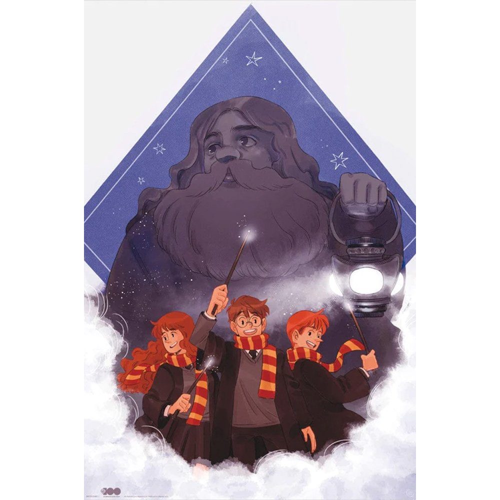 GB eye Плакат Hagrid & Golden Trio - Harry Potter, Hagrid & Golden Trio
