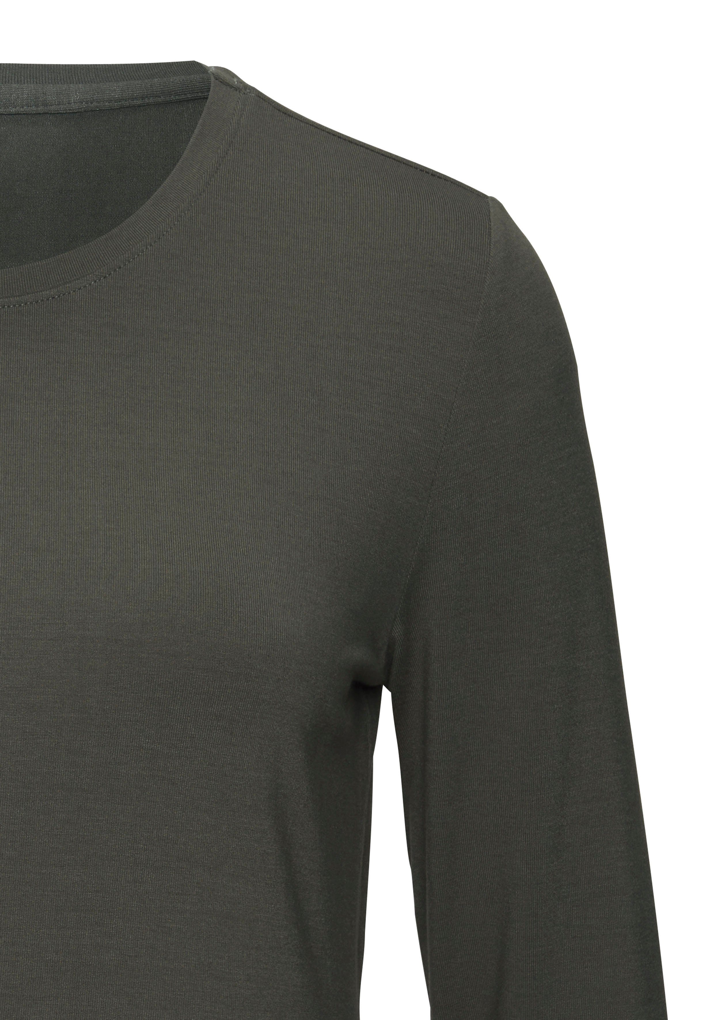 LASCANA Stehkragenshirt aus weichem Viskose-Stretch (2er-Pack)