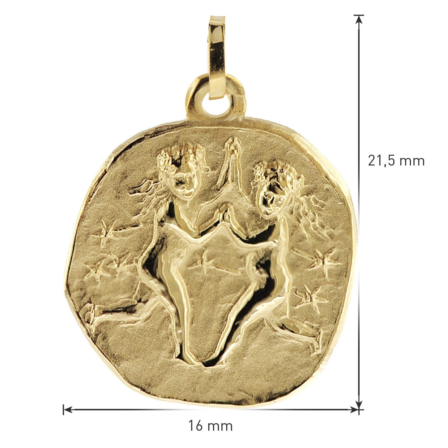 Gold 333 Zwilling Sternzeichenanhänger 16 Sternzeichen- mm trendor