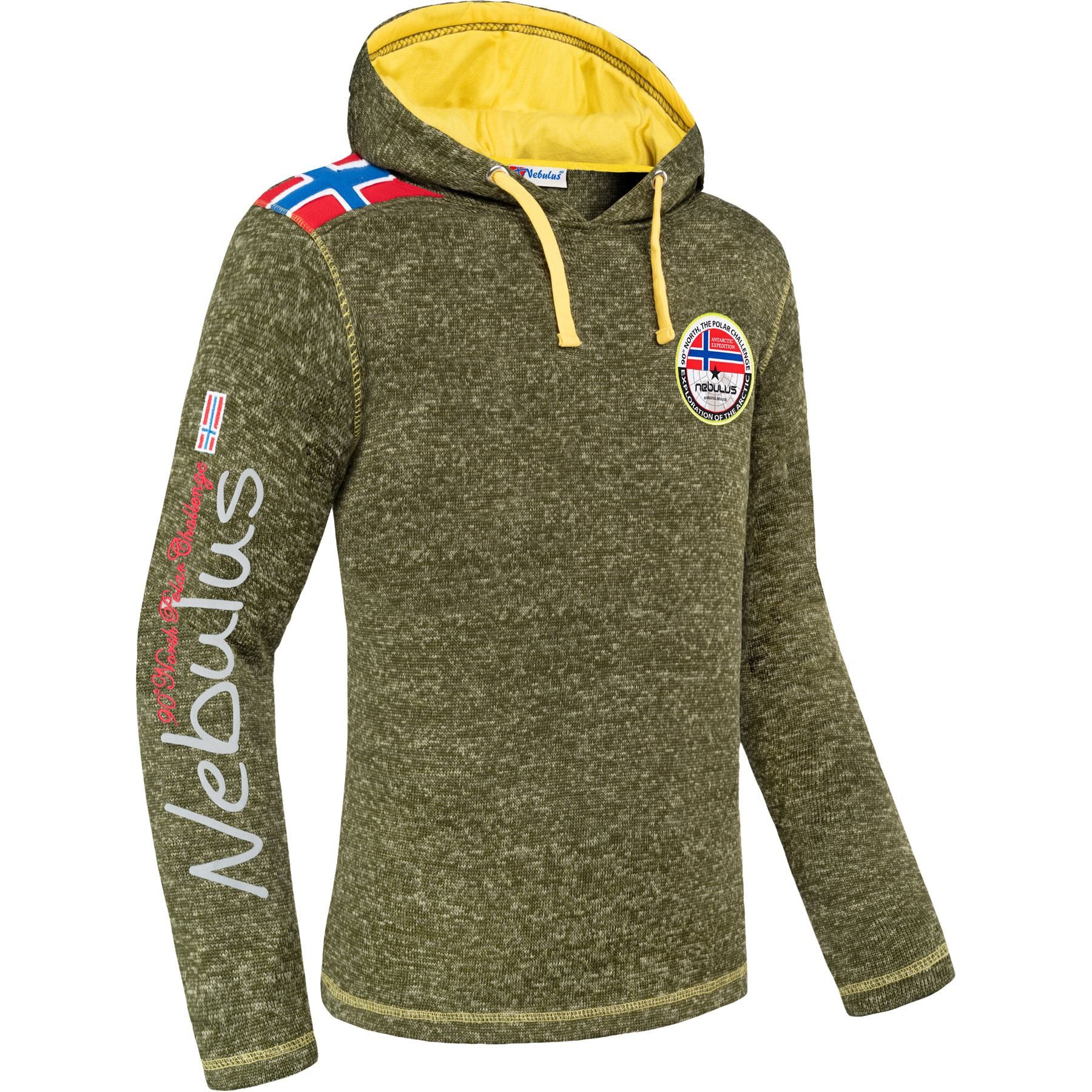 Nebulus Pullover & Shorts FLAGGY, P5962 - Herren, grün meliert, XXL