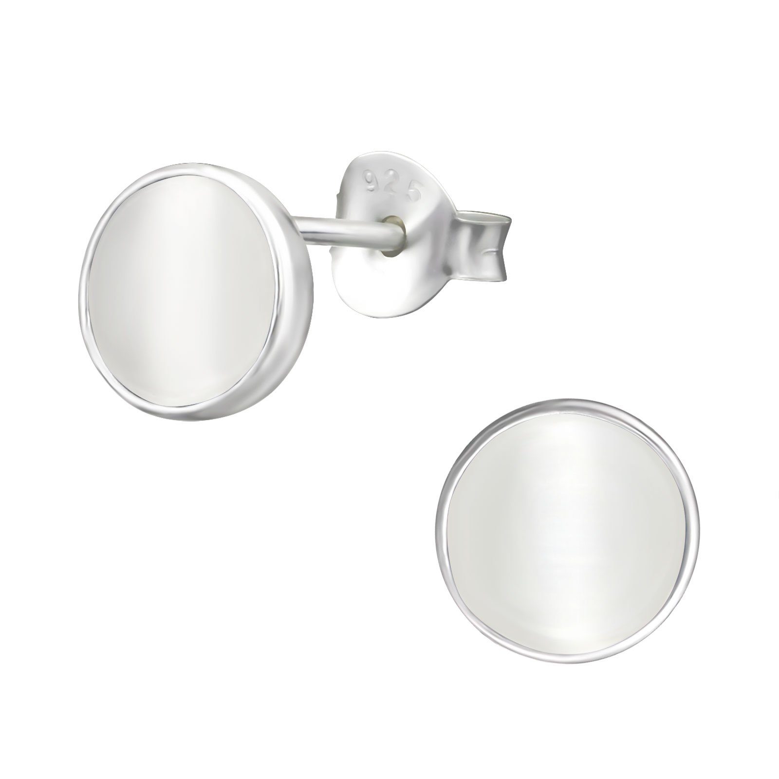 ALEXANDER YORK Paar Ohrstecker 925 Silber 2-tlg., cream, MUSCHELPERLMUTT Sterling