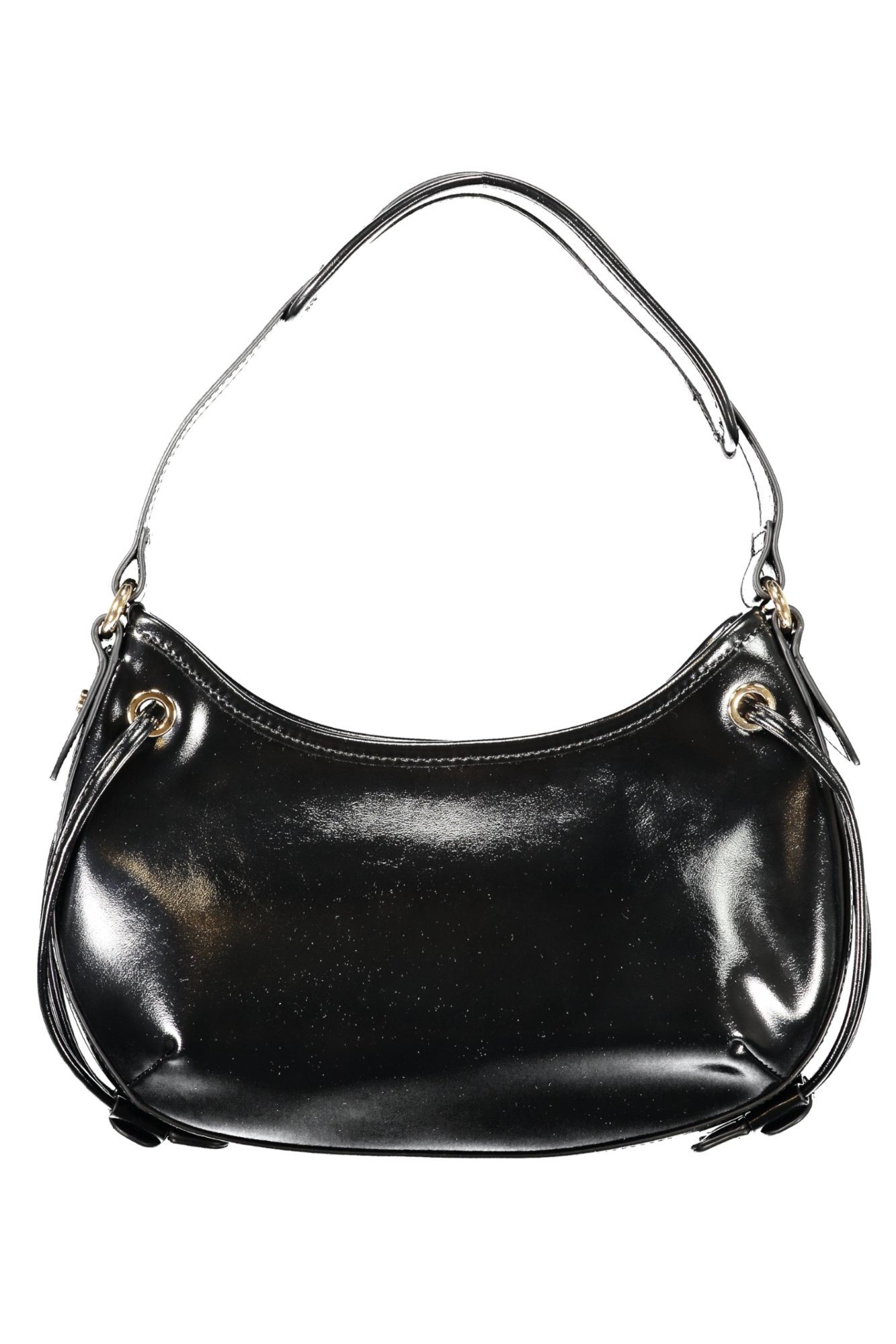 TWINSET Umhängetasche, Elegante schwarze Hobo-Damentasche mit vielseitigem Verschluss-System