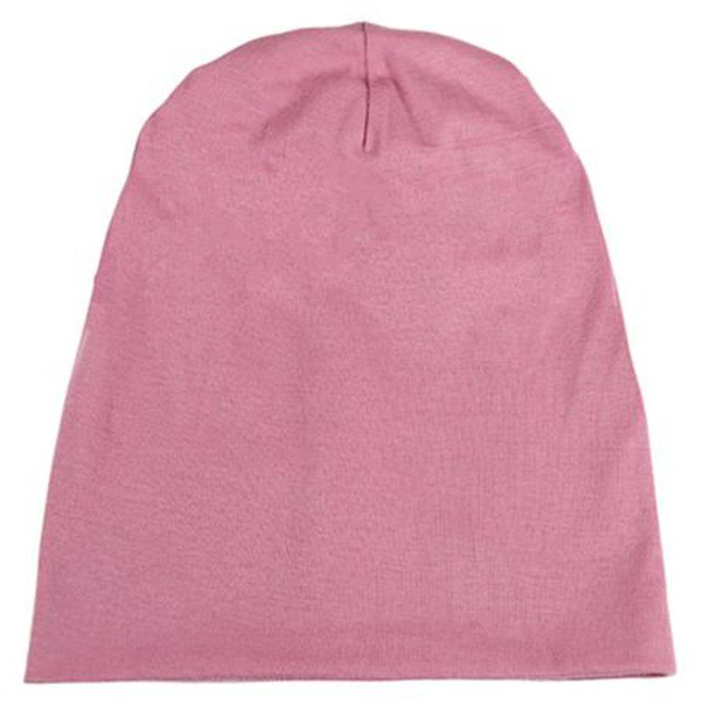 Goodman Design Beanie Long Slouch Frühjahr Altrosa Feinstrick Mütze