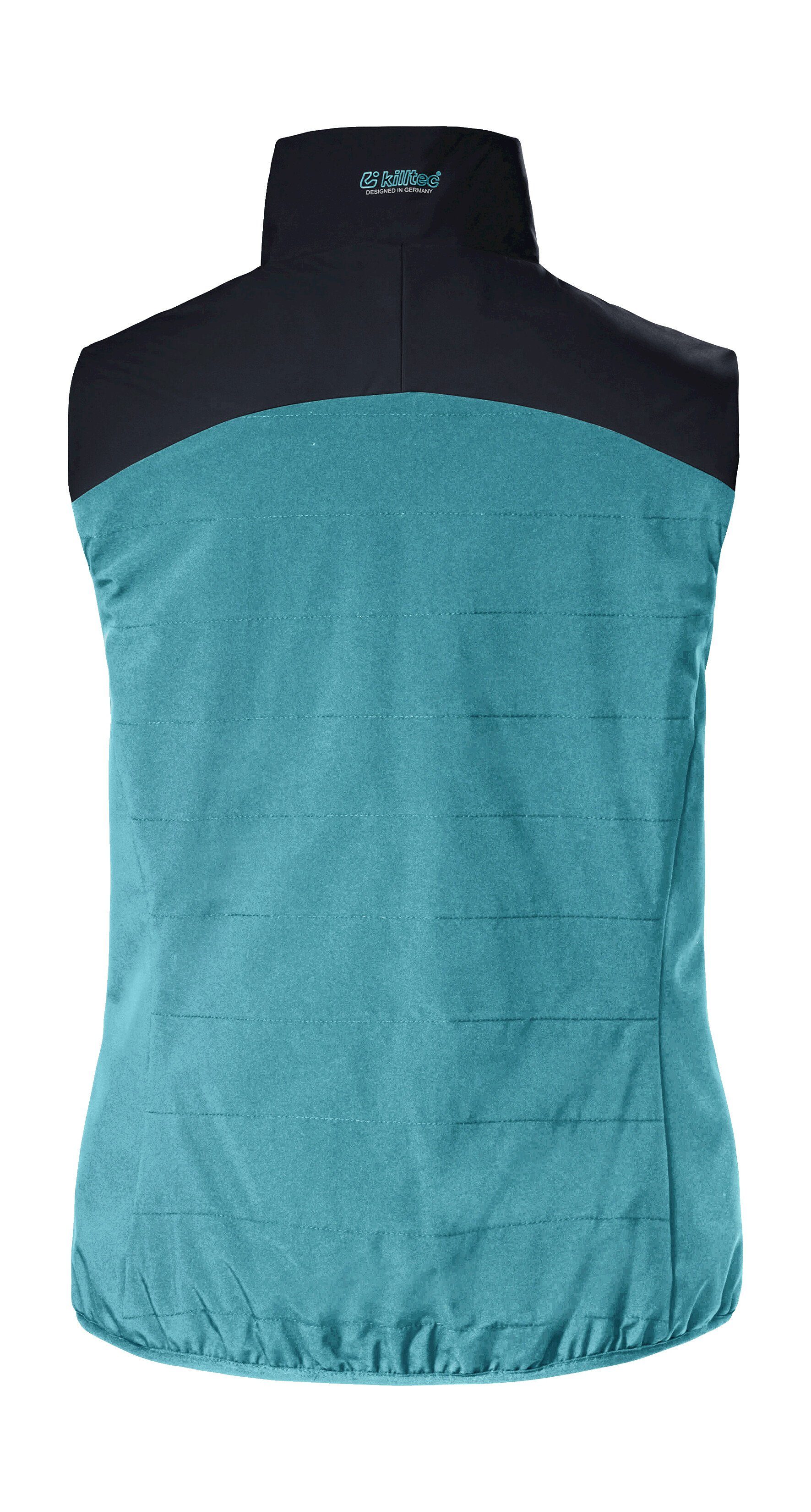 Killtec Funktionsweste KOW 98 WMN VST Wendeweste mit Colourblock, wasserabweisend, atmungsaktiv, Kinnschutz
