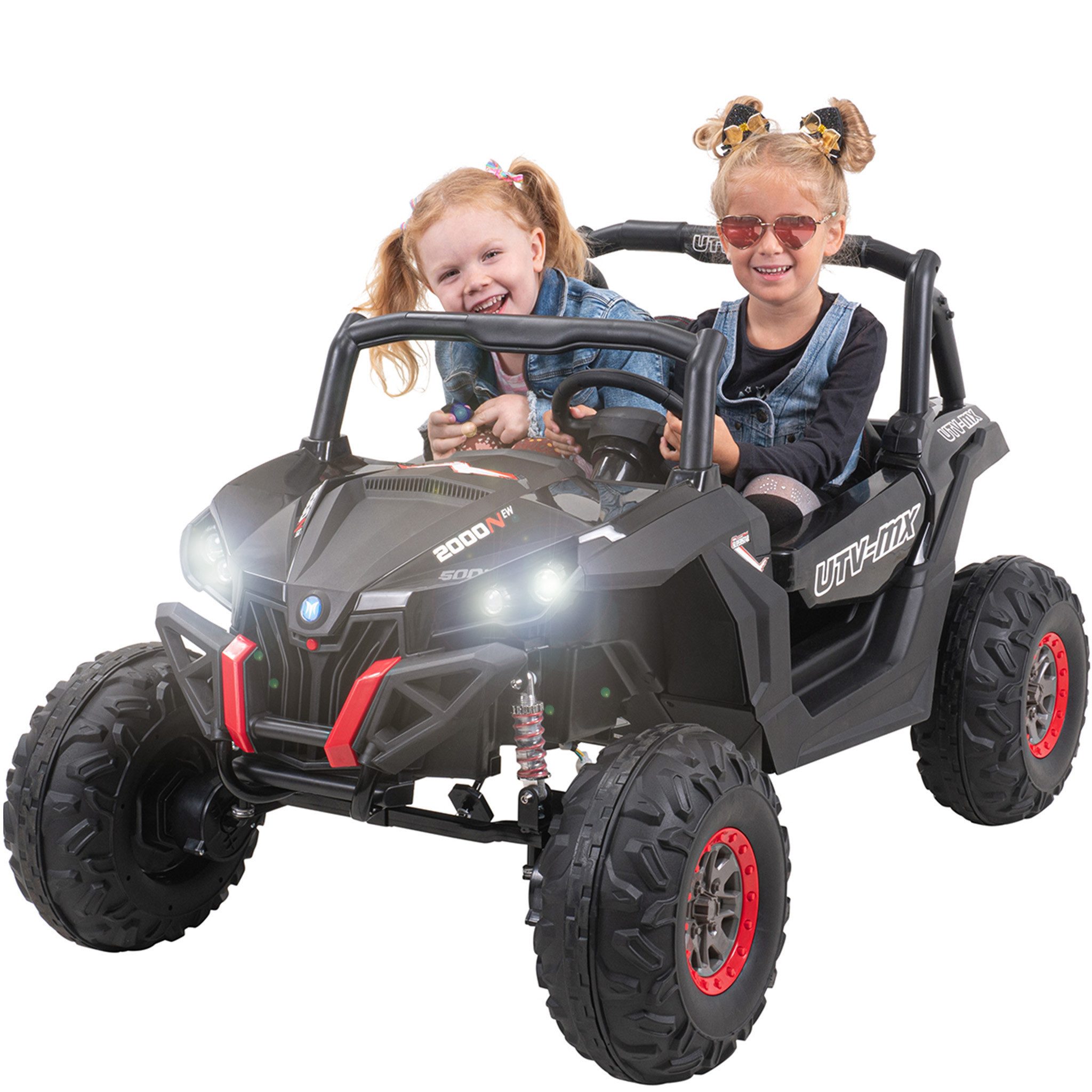 Actionbikes Motors Elektro-Kinderauto Elektroauto UTV Buggy MX, Belastbarkeit 50 kg, (2-tlg), inkl. Fernbedienung - 4x 12 V Motoren - Softstart - ab 3 J.