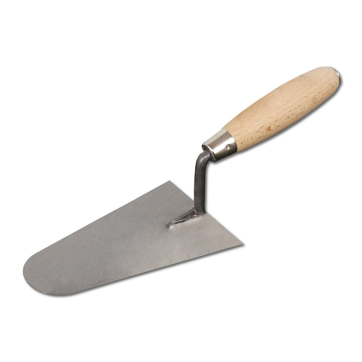 Maurerkelle DEWEPRO Französische Maurerkelle, Stahl halbrund mit Holzgriff, 180mm