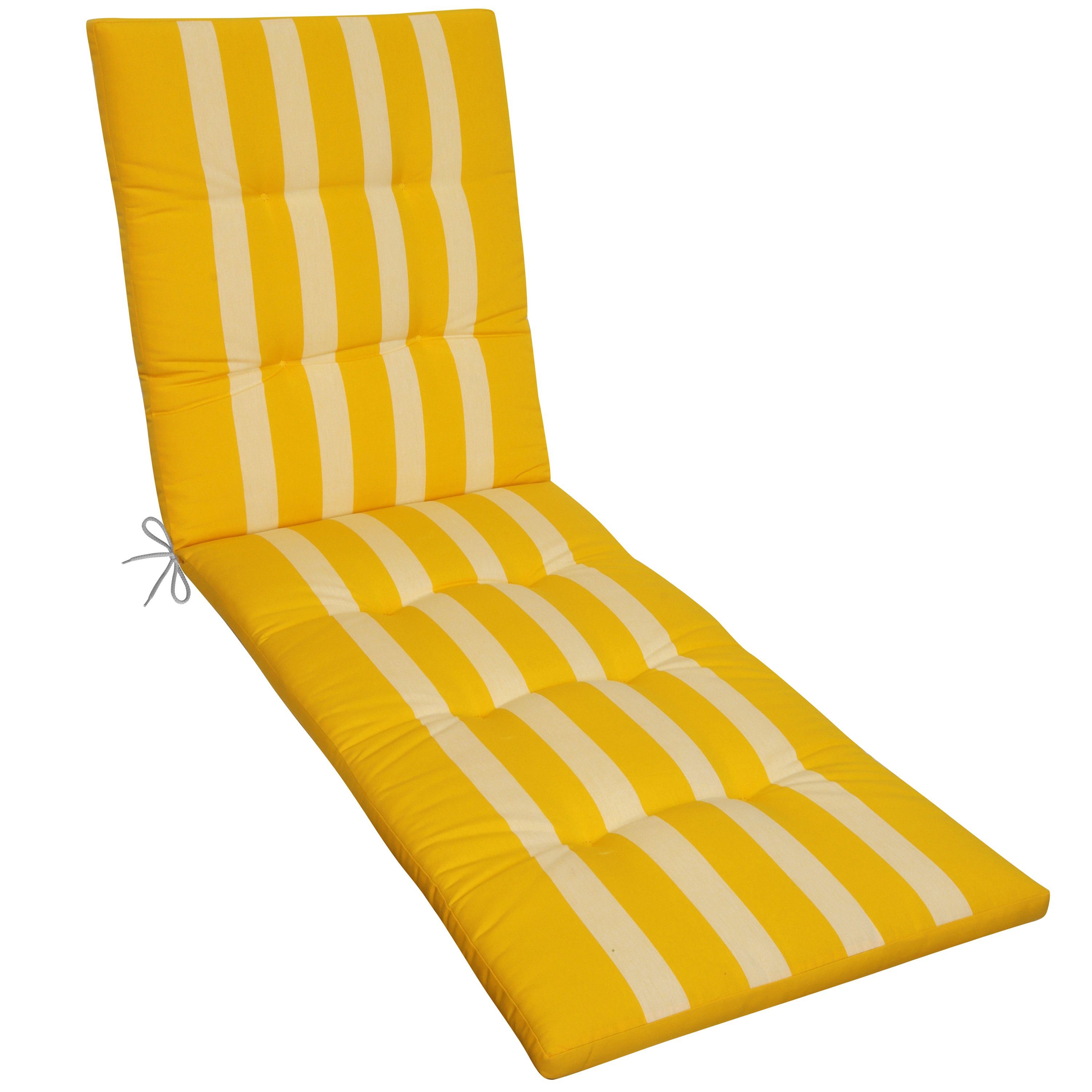 Herlag Liegenauflage Mia, Auflage Gartenliege 200x60x5cm EasyDrop Bänder