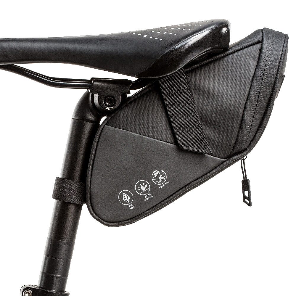 AFKSMILE Fahrradtasche Wasserdichte Fahrrad Satteltaschen, Satteltasche mit Reflexstreifen, Ultraleicht Kratzfest Universal Fahrradtasche für Rennrad Falträder