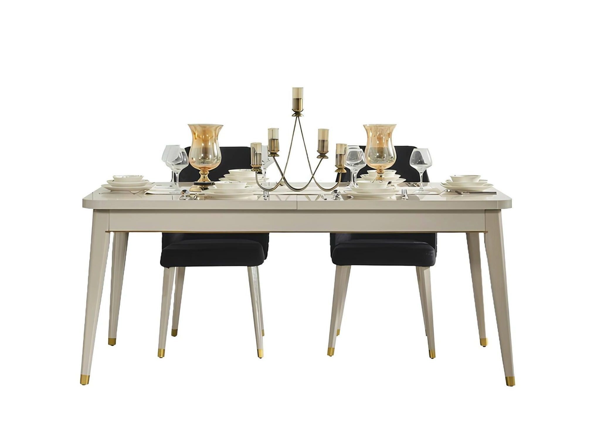 Xlmoebel Esstisch Weißer Holztisch mit modernem Design für Ess- und Wohnzimmer (Esstisch, 1-St., Esstisch), Hergestellt in Europa