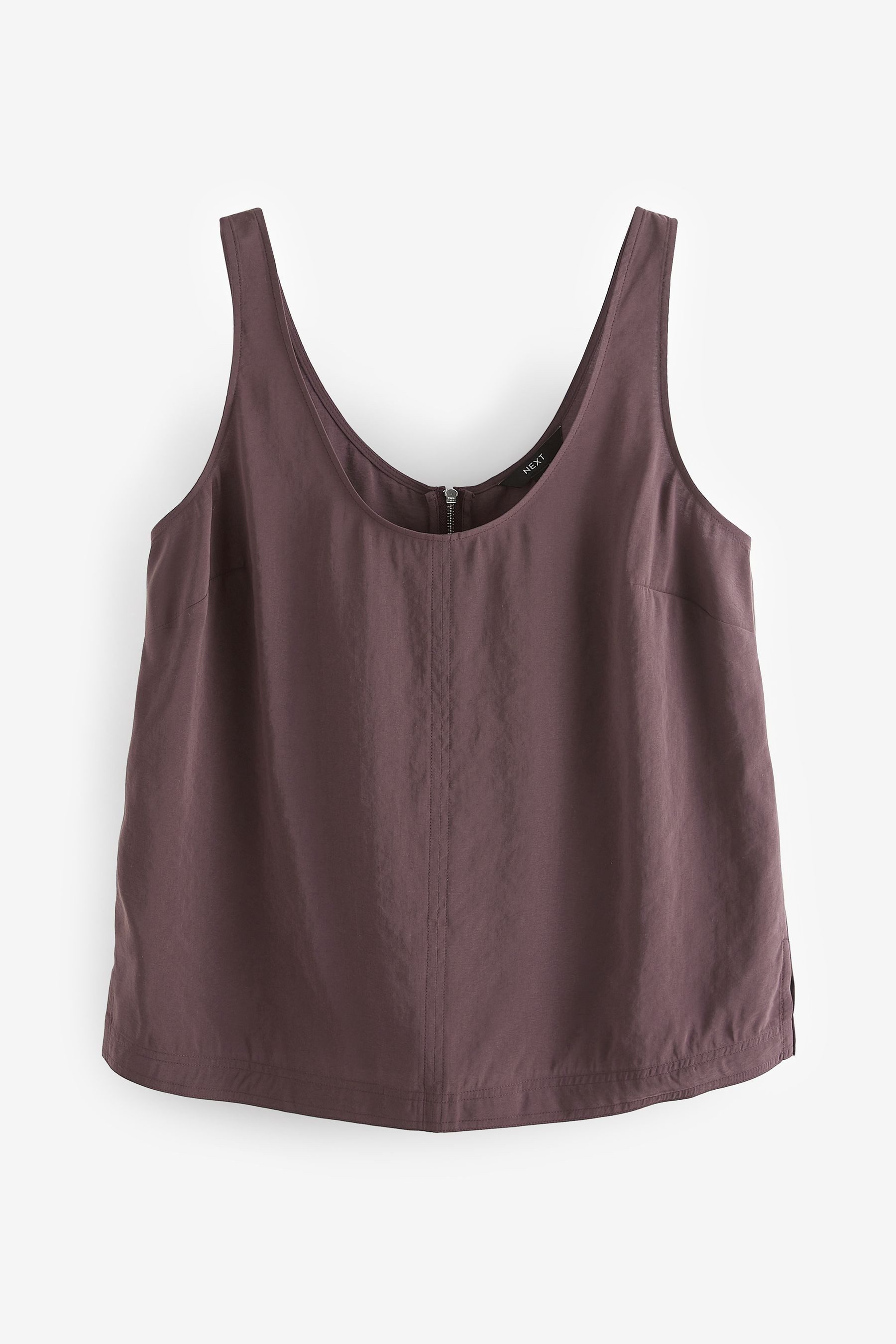 Next Shirttop Ärmelloses Tanktop mit U-Ausschnitt günstig online kaufen