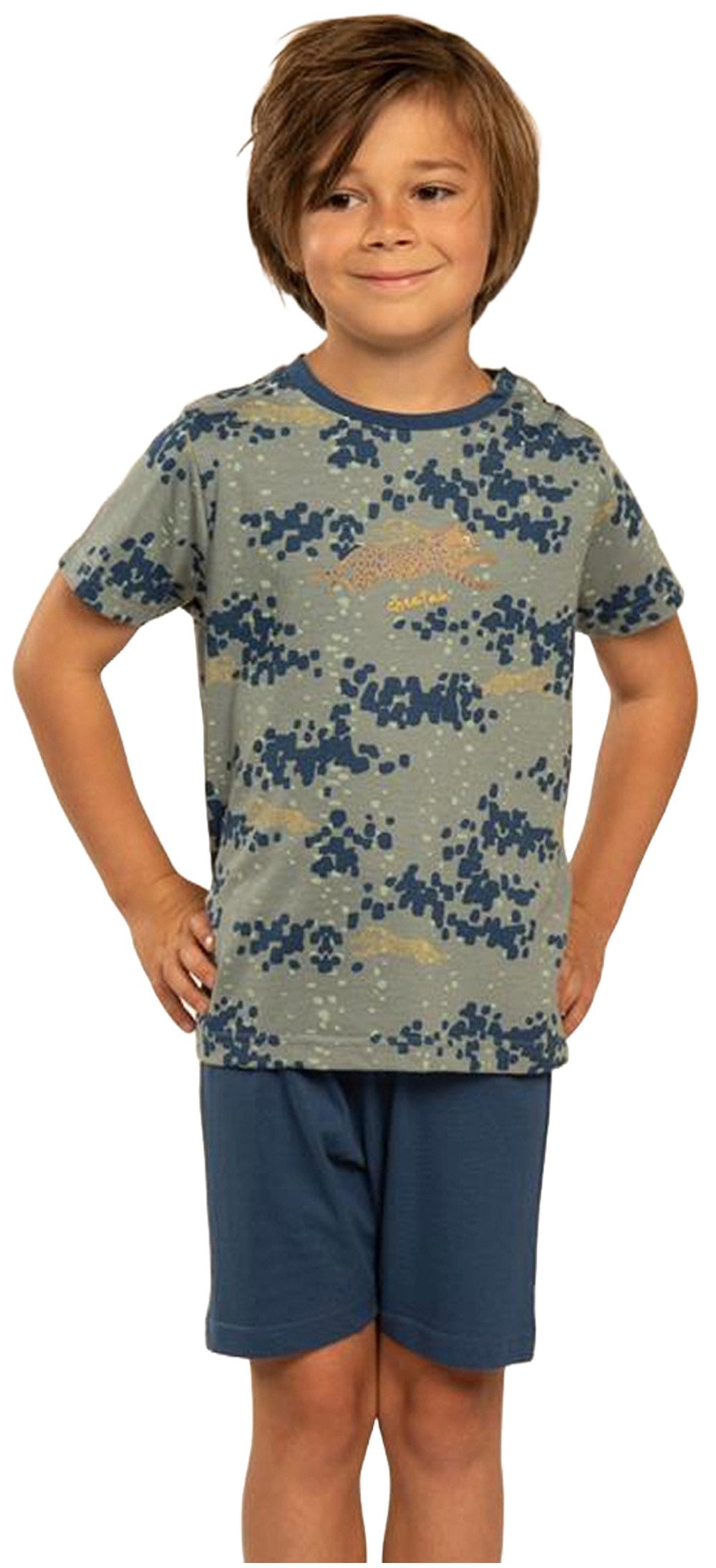 Eskimo Schlafanzug Eskimo Kids (Set, Set) Jungen Schlafanzug kurz Shorty Baumwolle