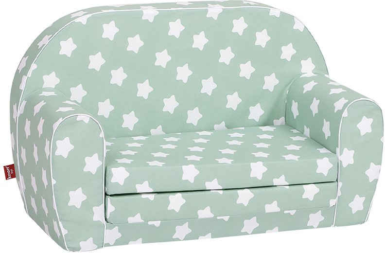 Knorrtoys® Sofa Green White Stars, für Kinder; Made in Europe