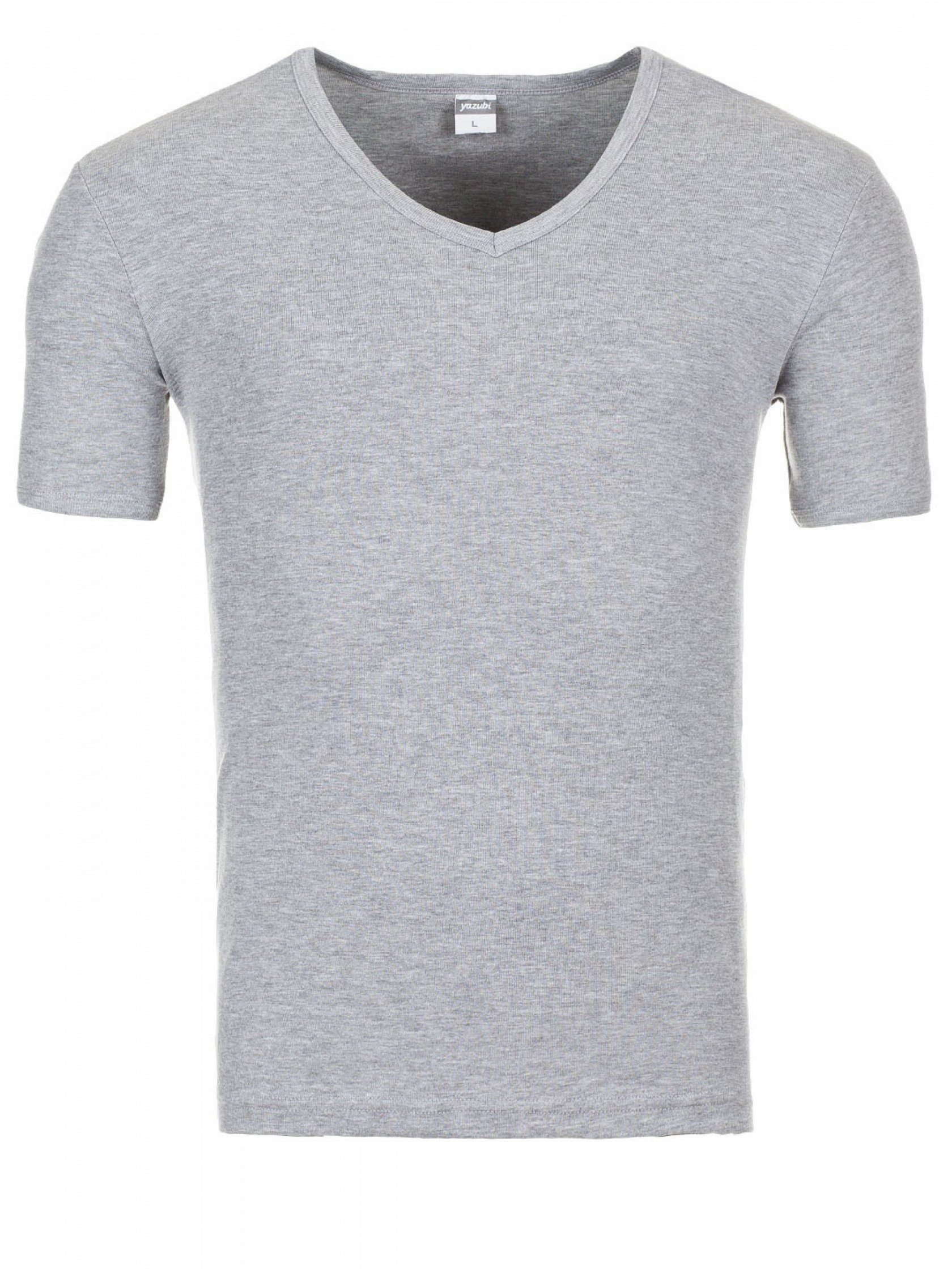 Yazubi V-Shirt Yazubi - Basic V-Neck Tee (3-tlg., 3er-Pack) bequemes T-shir günstig online kaufen