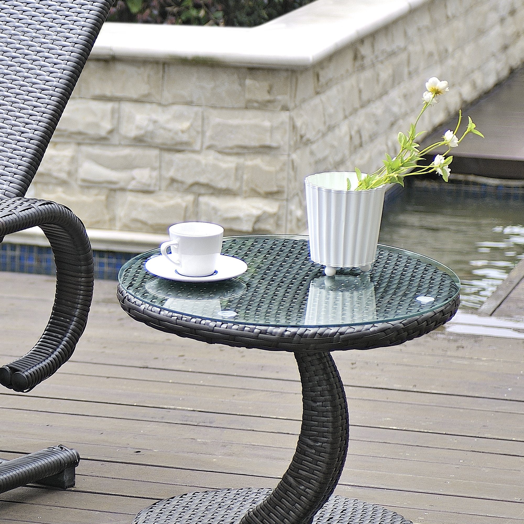 neu.haus Tischplatte, »Glasgow« Glasplatte ESG Sicherheitsglas 8mm Ø 50 cm Transparent