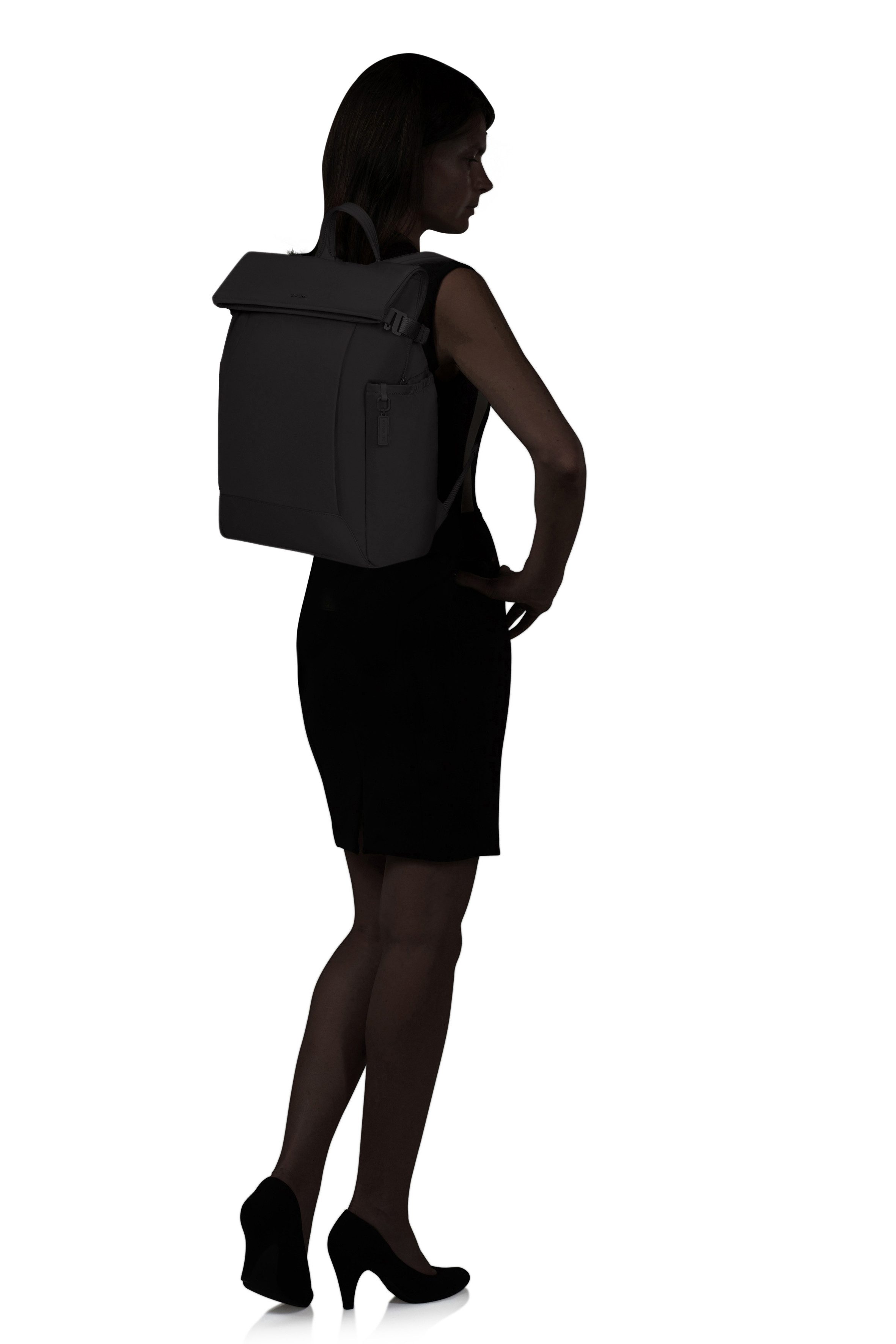 Samsonite Notebookrucksack ESSENTIS Jana Ina Zarrella 25/31 L 15.6" RFID, Softes, mattes Nylon, federleicht mit herausnehmbarer Trennwand