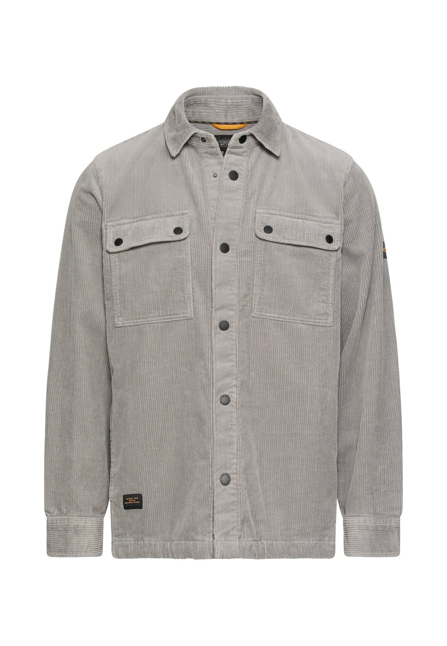 camel active Langarmhemd Cord-Overshirt mit großen Brusttaschen