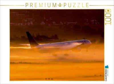 CALVENDO Puzzle CALVENDO Puzzle United Airlines Boeing 767-400 Zürich, Switzerland 1000 Teile Lege-Größe 64 x 48 cm Foto-Puzzle Bild von Tis Meyer, 1000 Puzzleteile