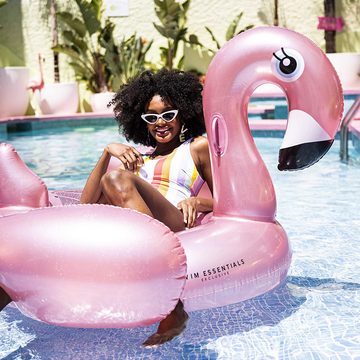 Swim Essentials Luftmatratze Swim Essentials Luxury Ride-on Pink Flamingo 142x 137 x 97 cm