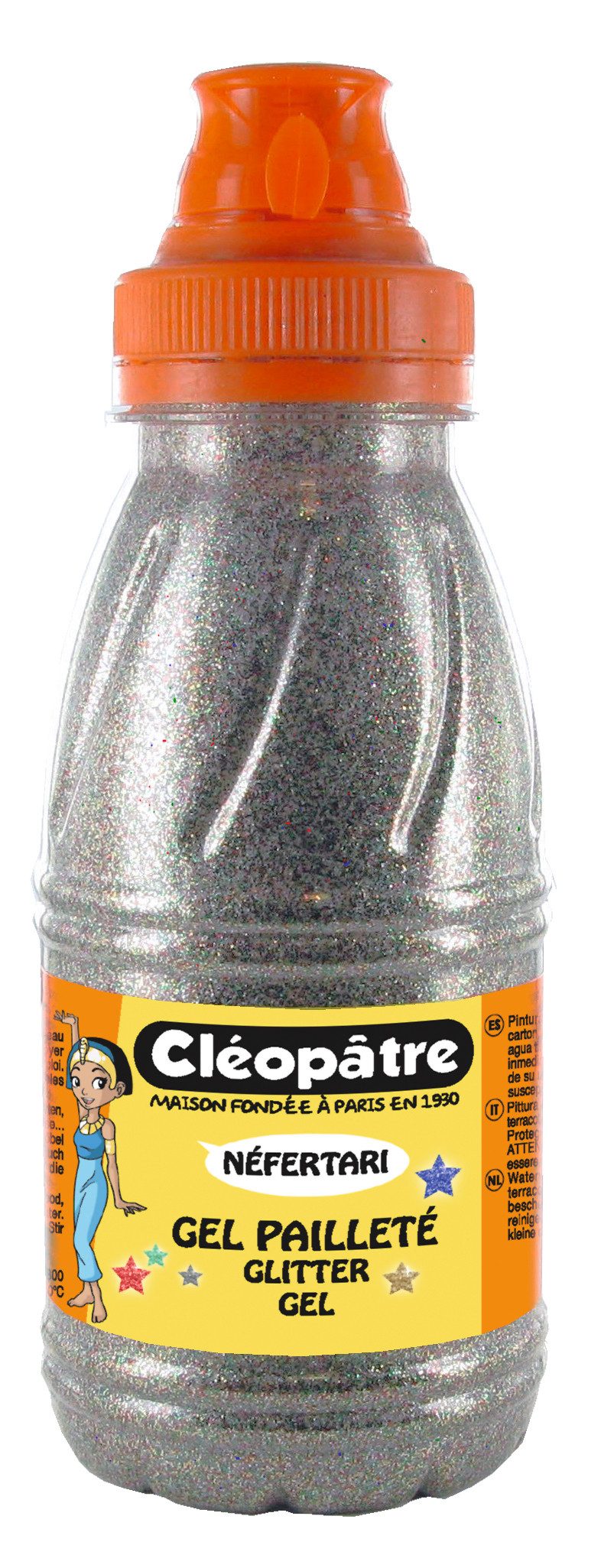 Cléopâtre Bastelfarbe Glitter-Bastelfarbe Néfertari, 250 ml