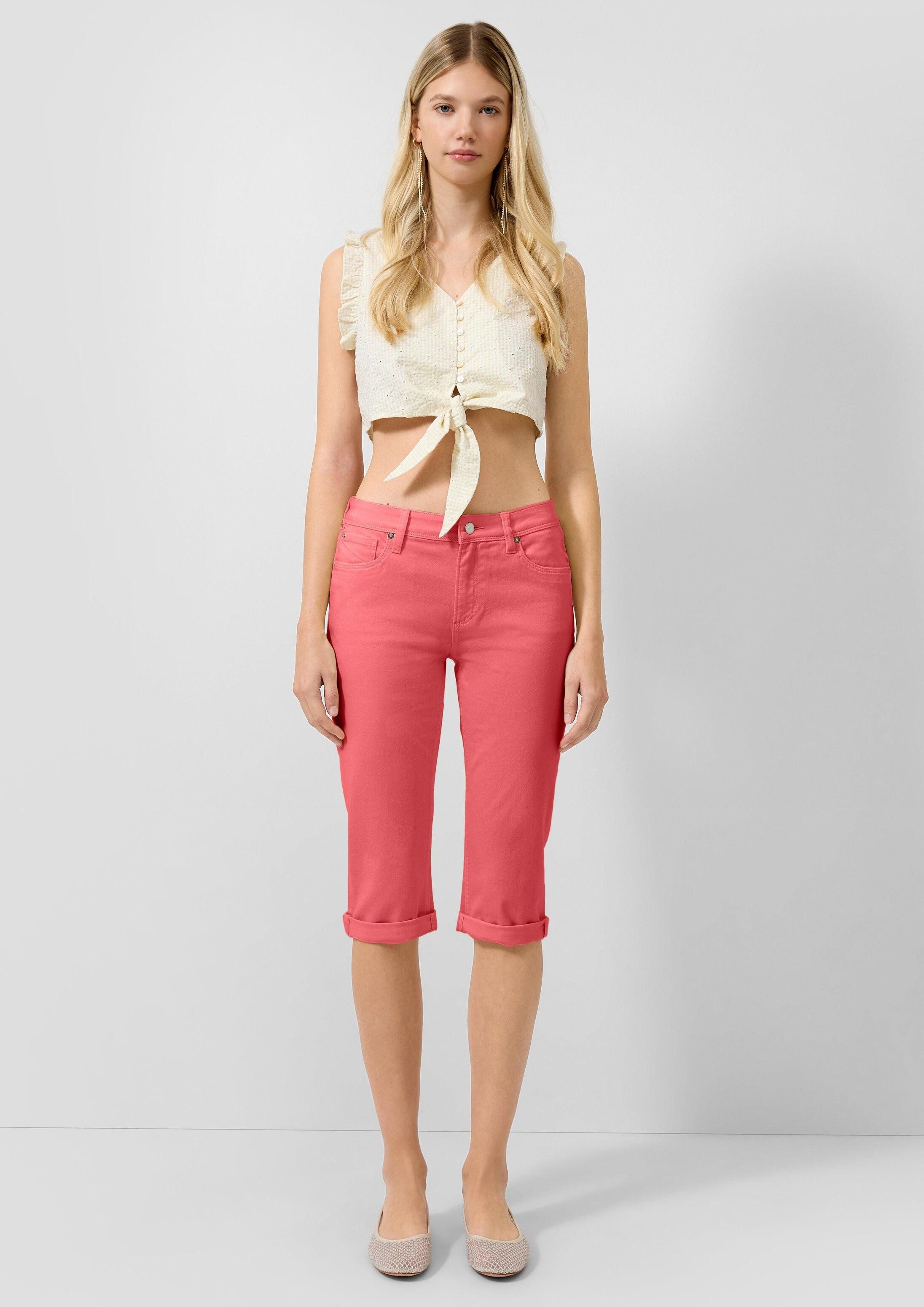 QS Caprihose Jeans-Hose CATIE Capri-Jeans Catie / Mid Rise / Slim Fit