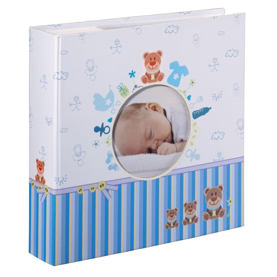 Fotos 200 cm Format Babyalbum Einsteck-Fotoalbum für 10x15 Hama "Tim", im