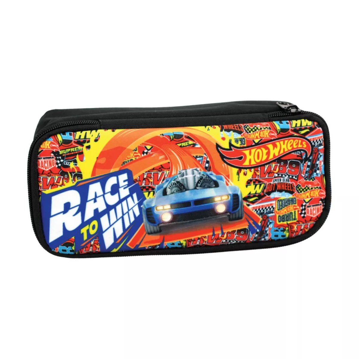 Hot Wheels Federmäppchen Hot Wheels Race to Win Federmäppchen mit 2 Fächern 23,5 cm